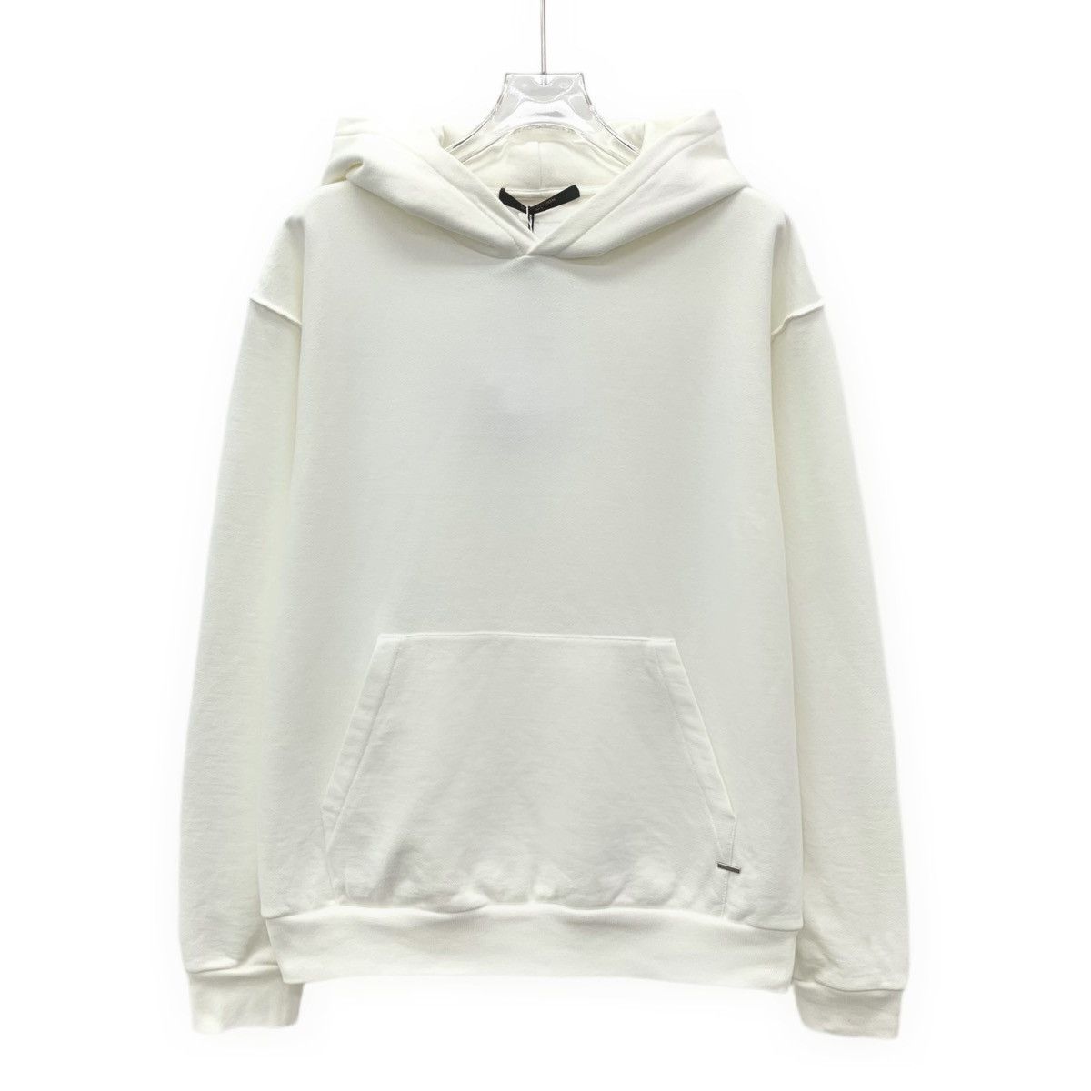 Louis Vuitton Louis Vuitton White Text Printed Hooded Sweatshirt K26WX Size US M / EU 48-50 / 2 - 1 Thumbnail