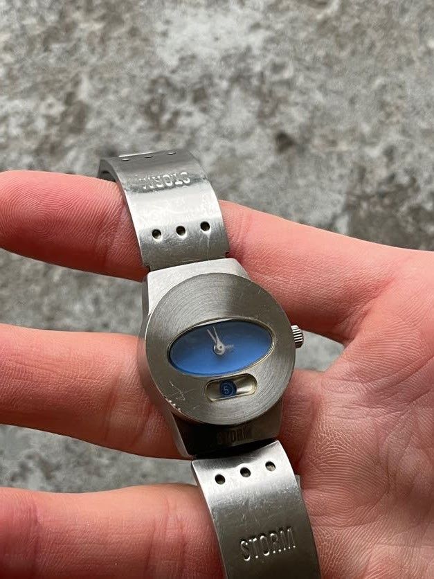 Other Y2K Storm mini blue metal watch Size ONE SIZE - 4 Thumbnail