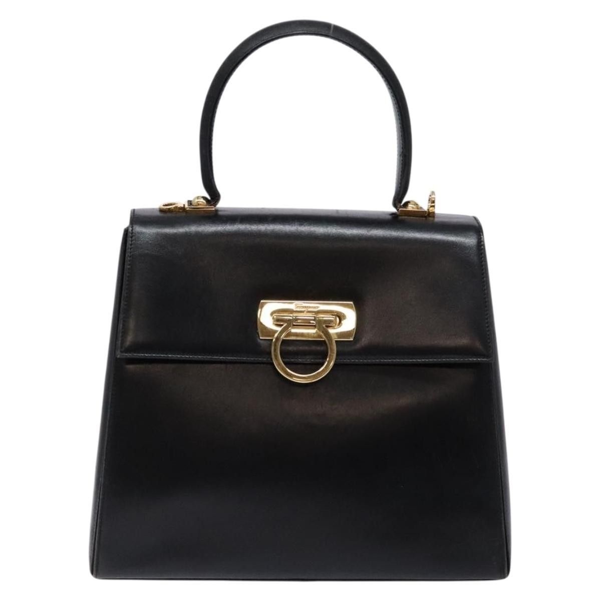 Salvatore Ferragamo Salvatore Ferragamo Gancini Convertible Top Handle Leather Size ONE SIZE - 1 Thumbnail