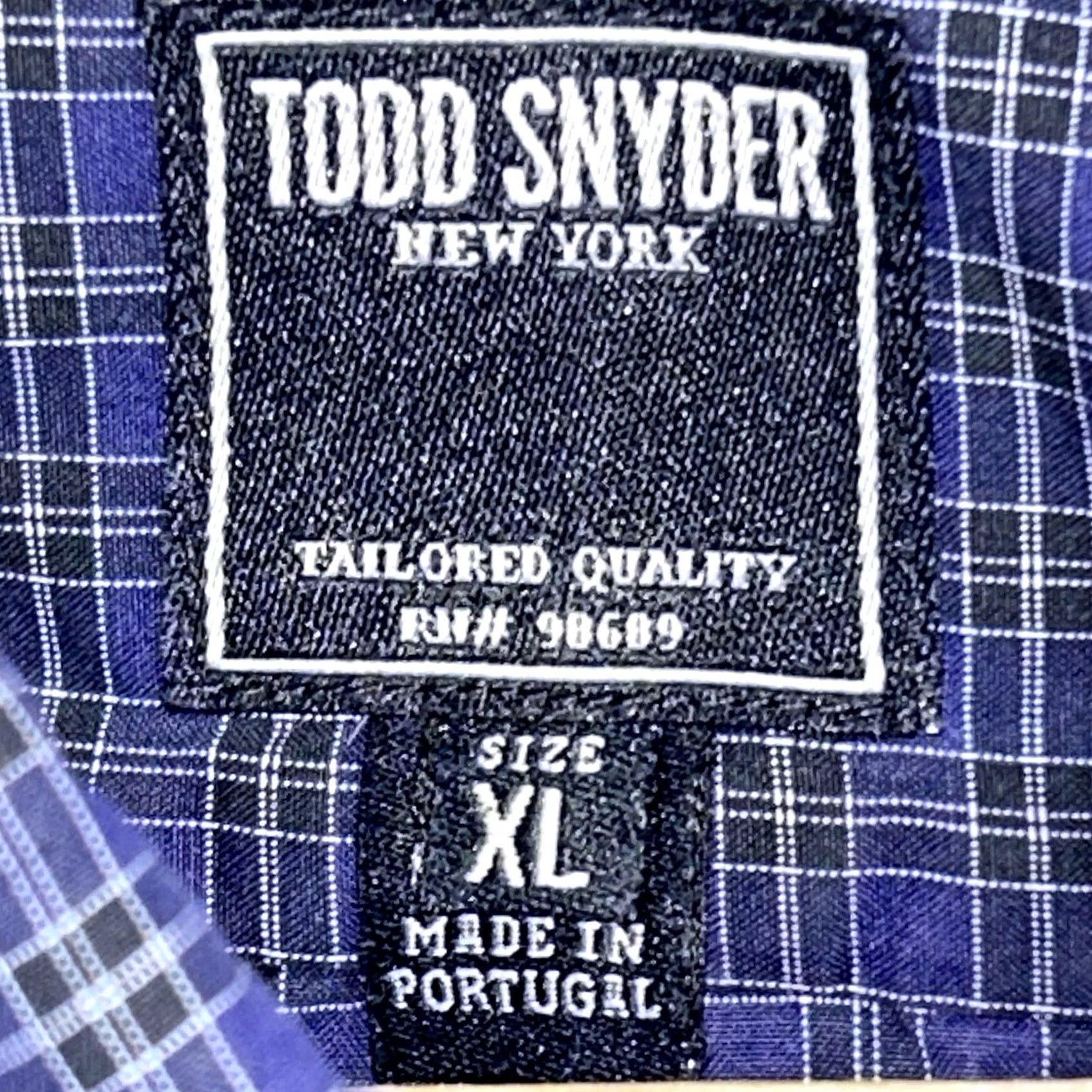 Todd Snyder Todd Snyder New York Button-Up Plaid Shirt Long Sleeve Men’s XL Blue Cotton Knit Casual Workwear Shirt Size US XL / EU 56 / 4 - 6 Thumbnail