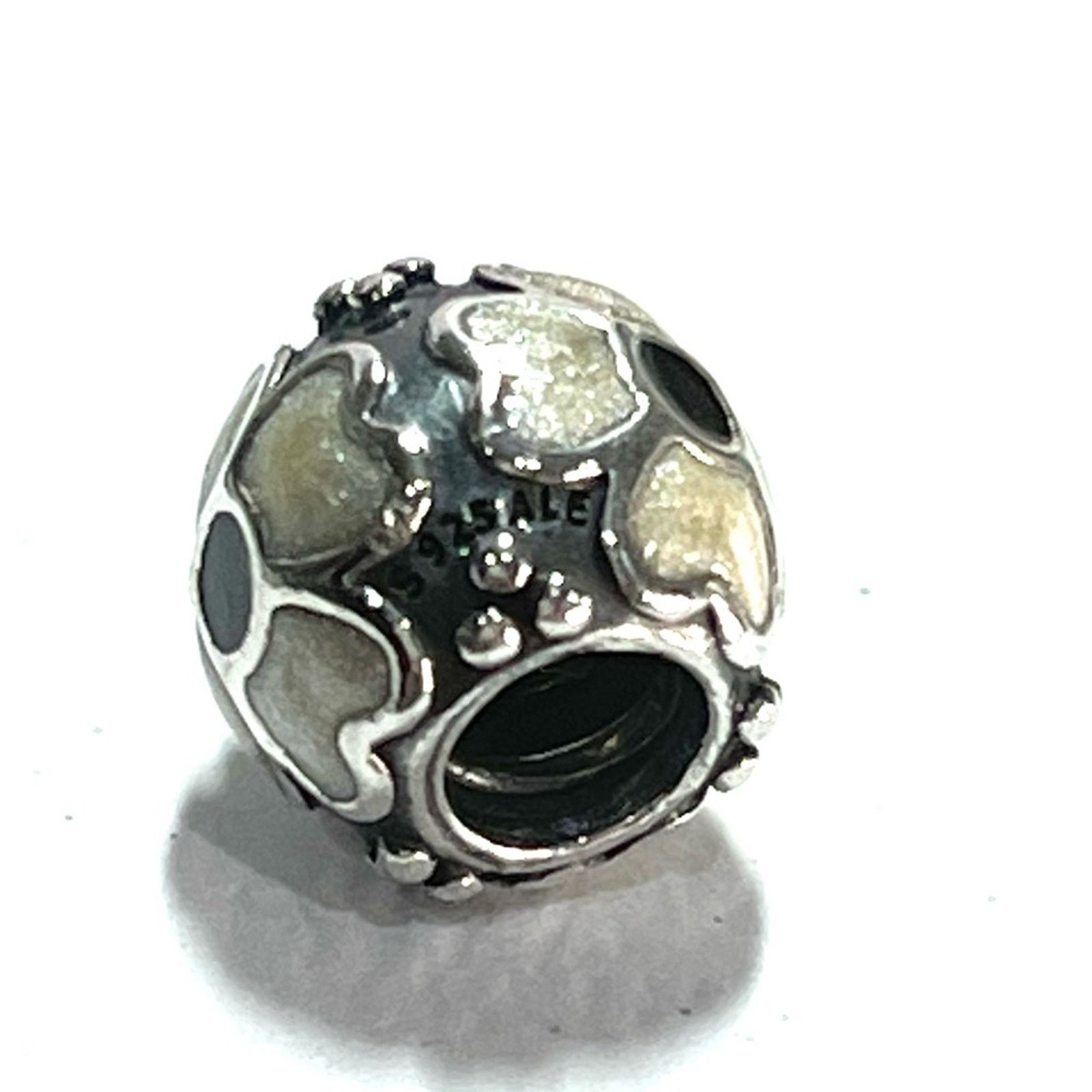 pandora PANDORA Retired Sterling Silver Daisy Flower w/ White Charm Size ONE SIZE - 3 Thumbnail