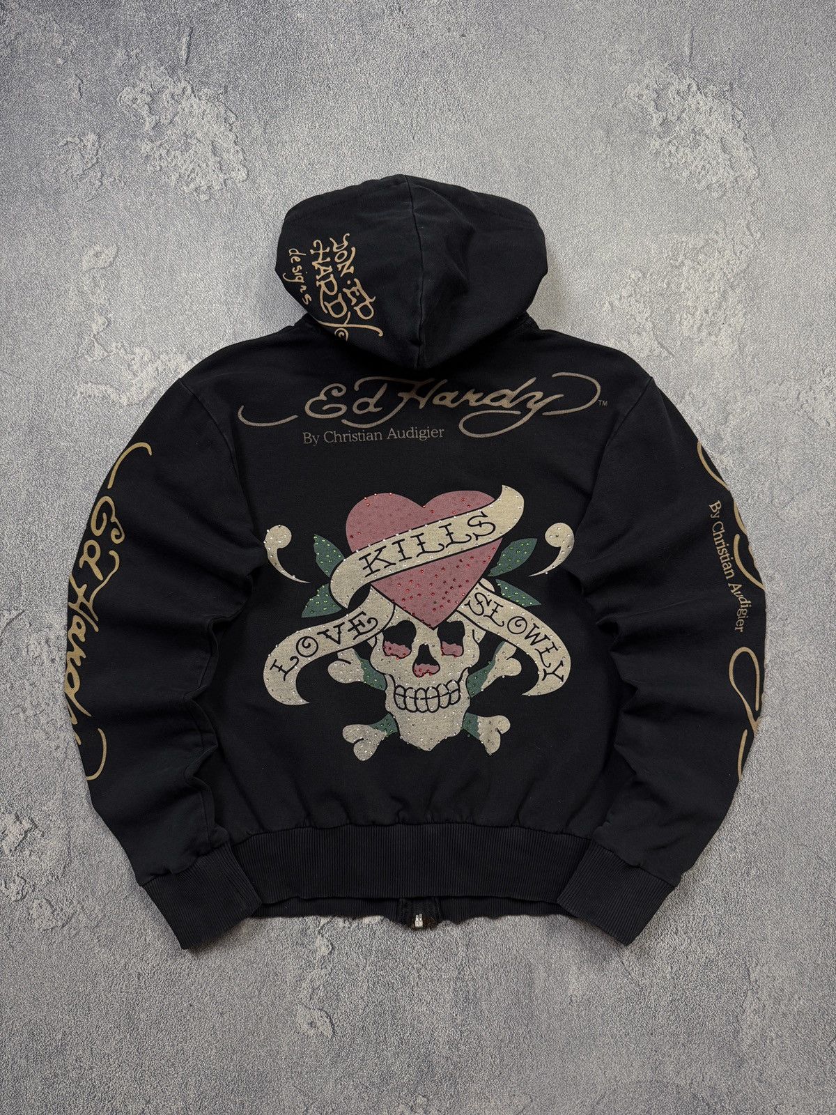 Ed Hardy Vintage Ed Hardy Hoodie Big Logo Size US S / EU 44-46 / 1 - 2 Thumbnail