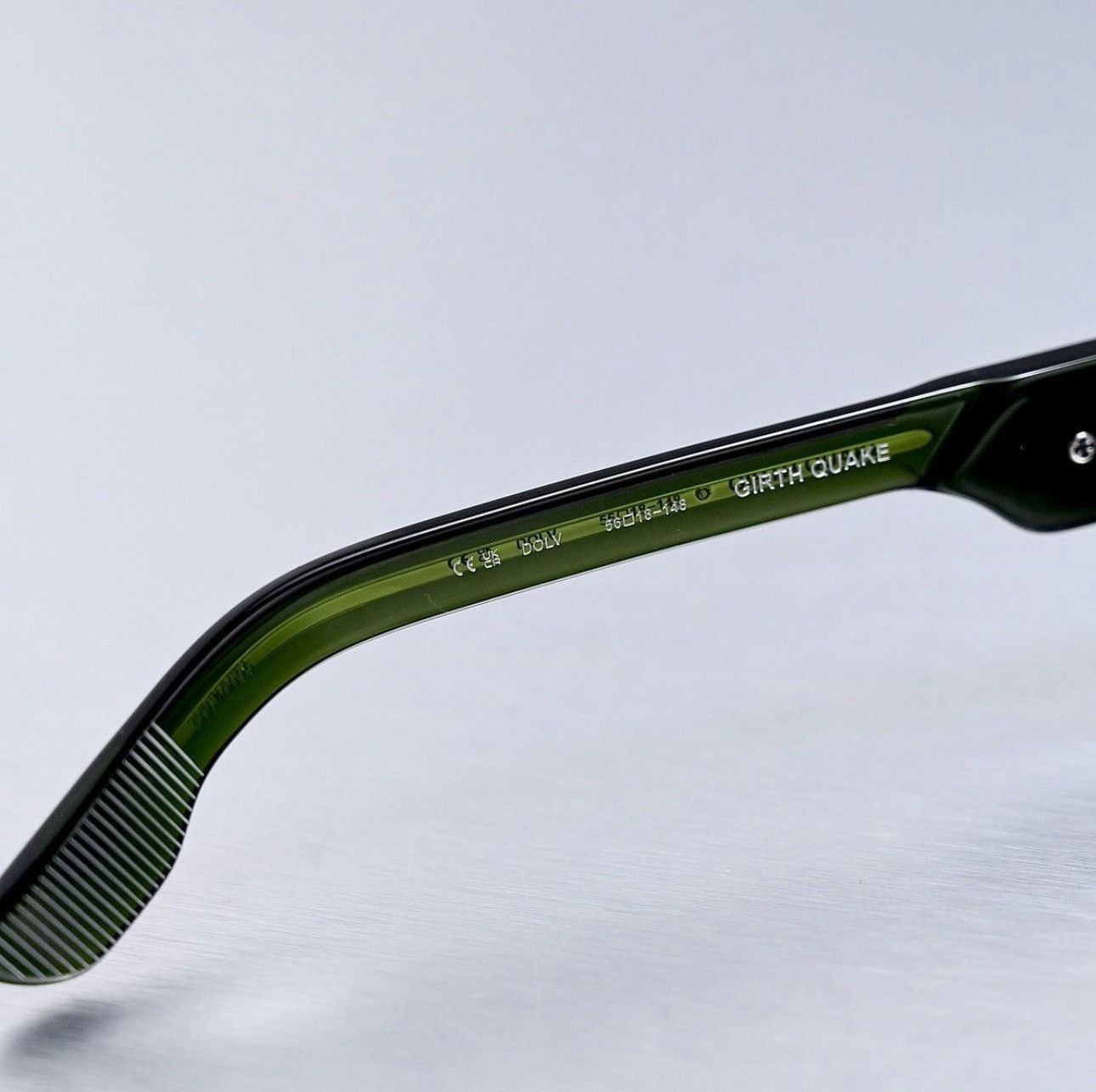 Chrome Hearts CHROME HEARTS GIRTH QUAKE DARK OLIVE SUNGLASSES Size ONE SIZE - 5 Thumbnail