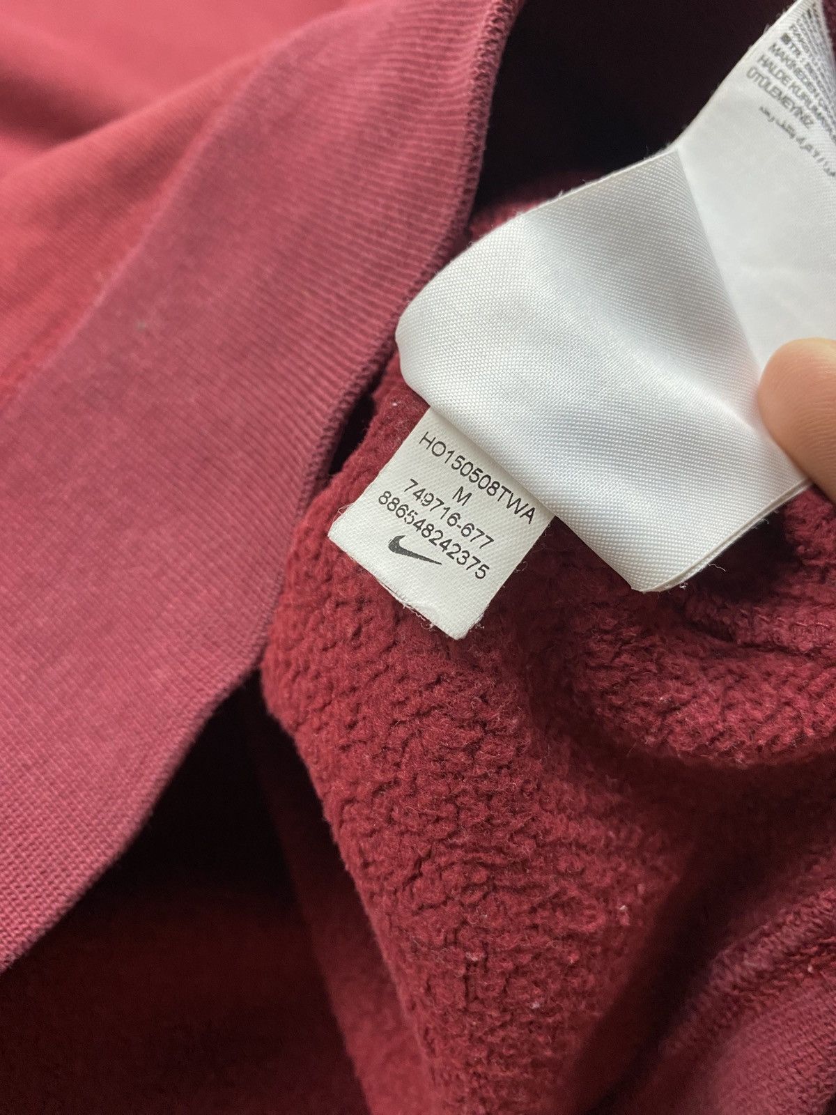 Nike × Vintage Vintage Nike Heavy Cotton Boxy Hoodie Big Logo Size US M / EU 48-50 / 2 - 9 Thumbnail