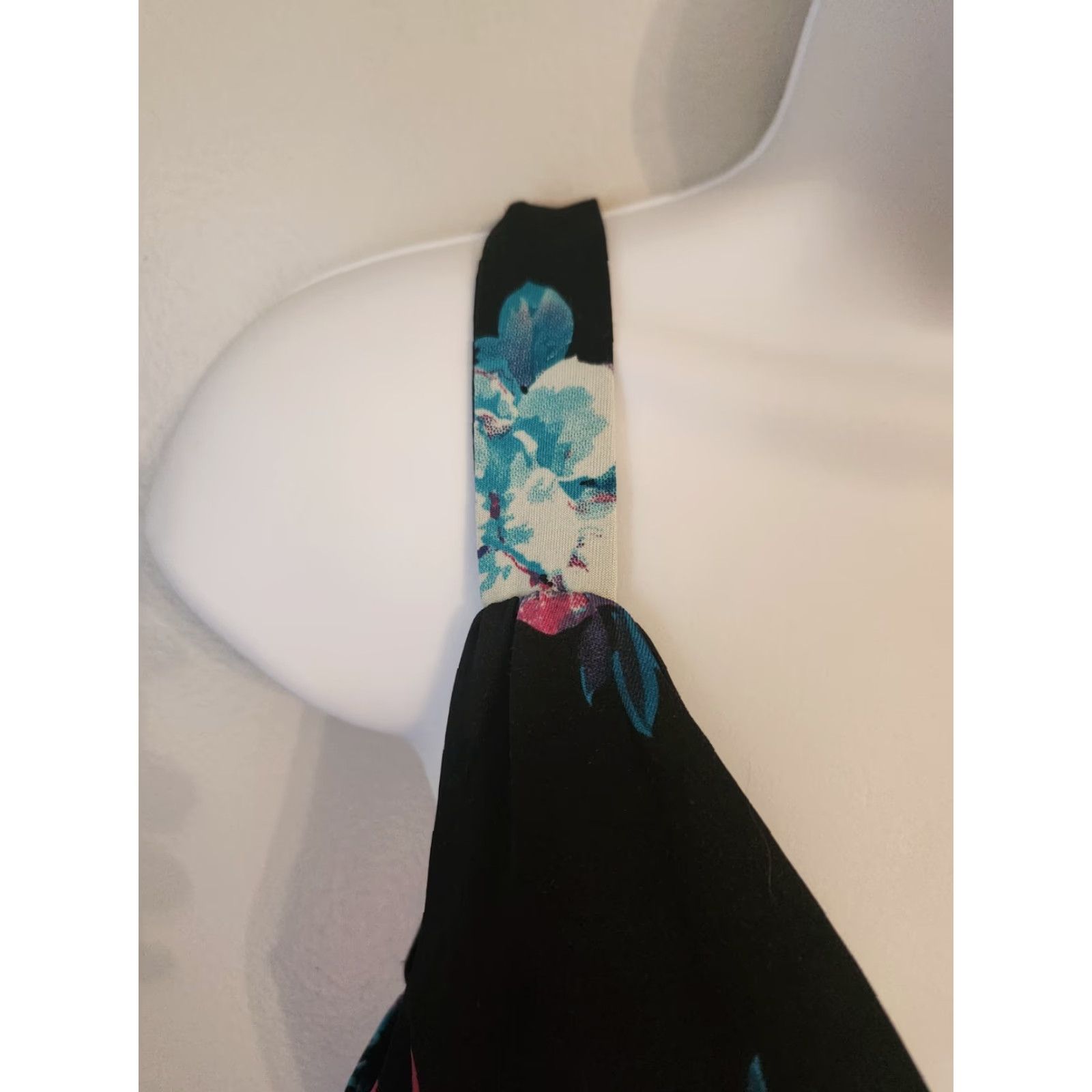 Vintage Metaphor Floral Black Empire Waist Sleeveless Maxi Dress M Petite Womens Maxi Dress Size M / US 6-8 / IT 42-44 - 4 Thumbnail