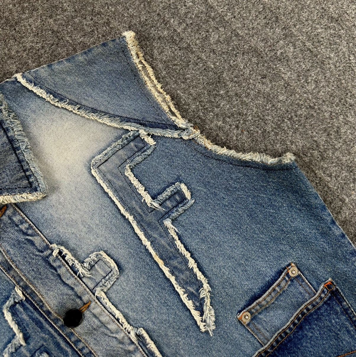 Walter Van Beirendonck Walter Van Beirendonck - W&LT 90’s Patchwork Denim KTF Vest Size US M / EU 48-50 / 2 - 12 Thumbnail