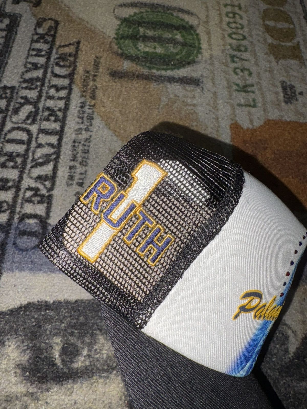 Palace Palace 1 Truth Trucker Hat Black Size ONE SIZE - 3 Thumbnail