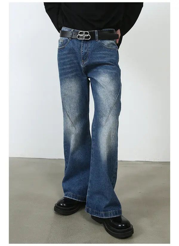 VIBE Men's American street style straight flared cleanfit jeans Size US 32 / EU 48 - 3 Thumbnail