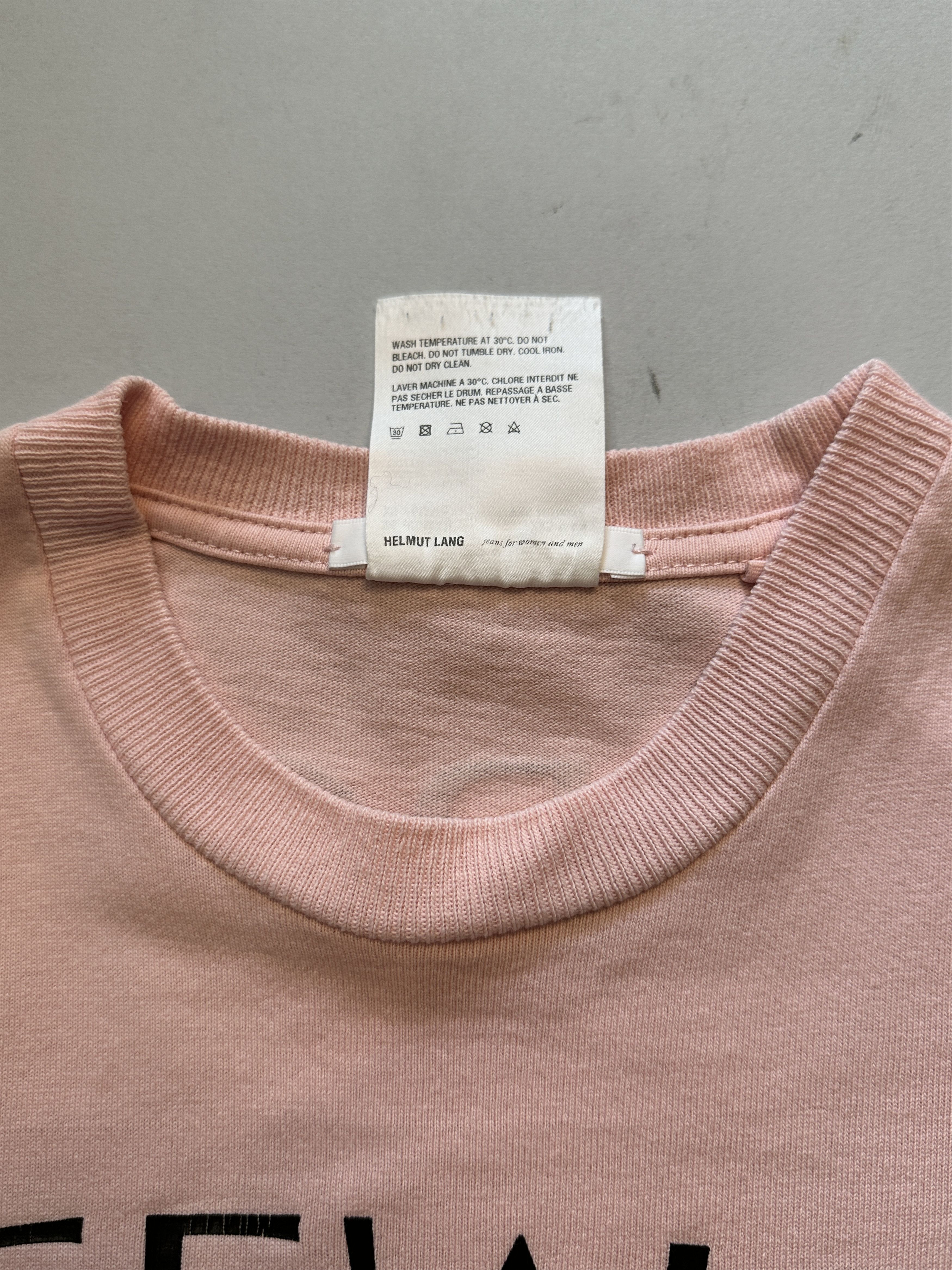 Helmut Lang Helmut Lang Slim-Fit Logo-Print Cotton-Jersey T-Shirt Size XS / US 0-2 / IT 36-38 - 5 Thumbnail