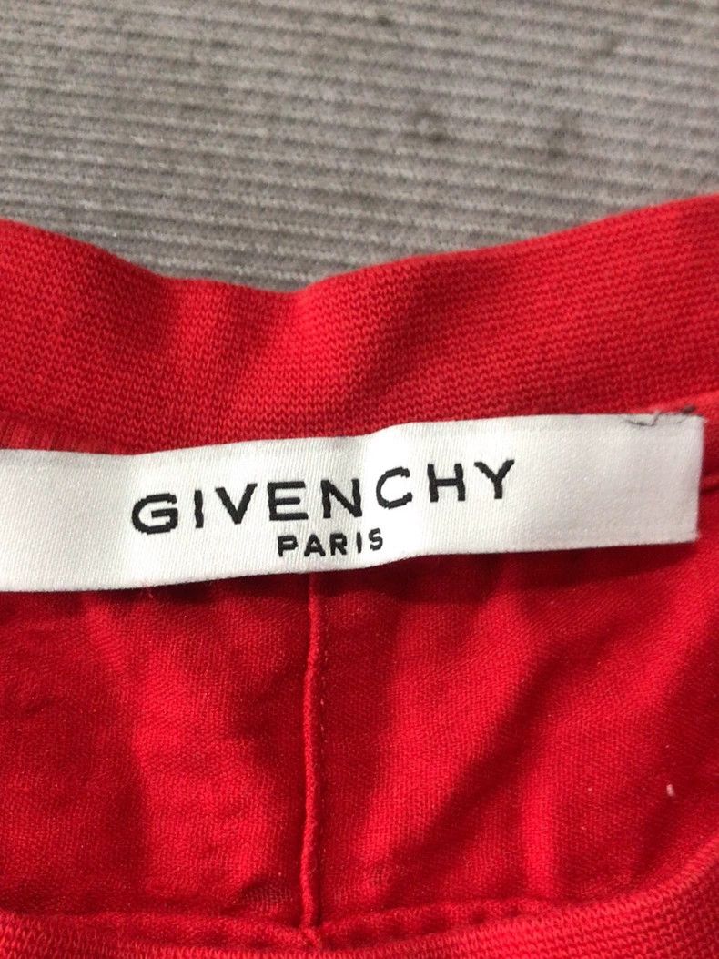 Givenchy Givenchy Ripped Short Sleeve T-Shirt Red Big Destruction Size US XS / EU 42 / 0 - 4 Thumbnail