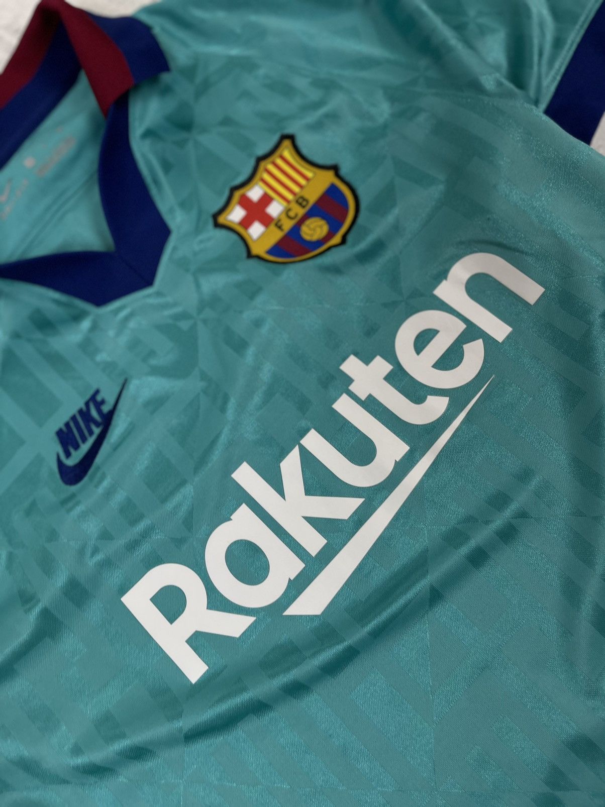 Nike Retro 2019/20 FC Barcelona Third Kit - Iconic 90s Vibes Size US S / EU 44-46 / 1 - 4 Thumbnail