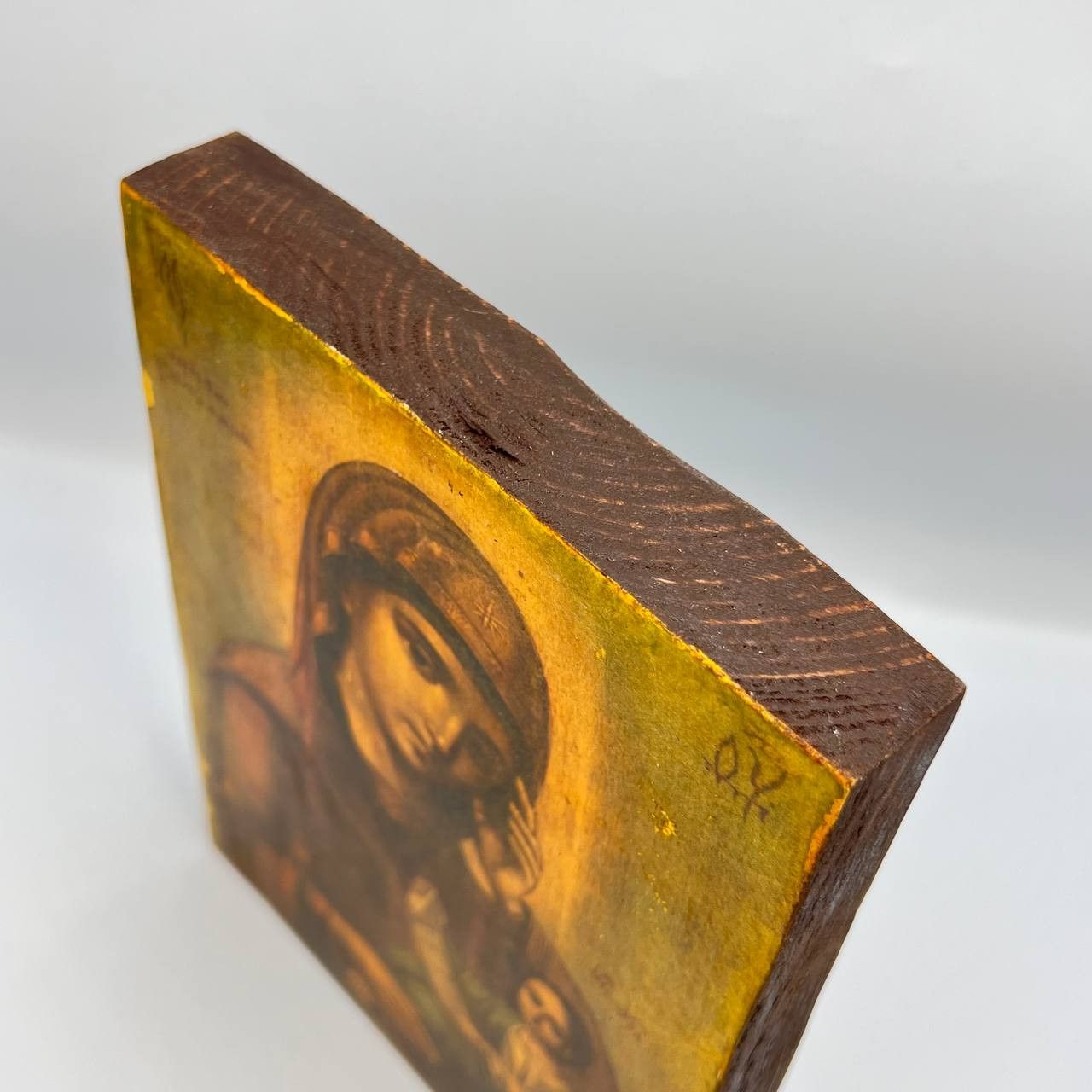 Vintage Vintage Christian Orthodox Icon Mother of God Jesus Wood Size ONE SIZE - 4 Thumbnail