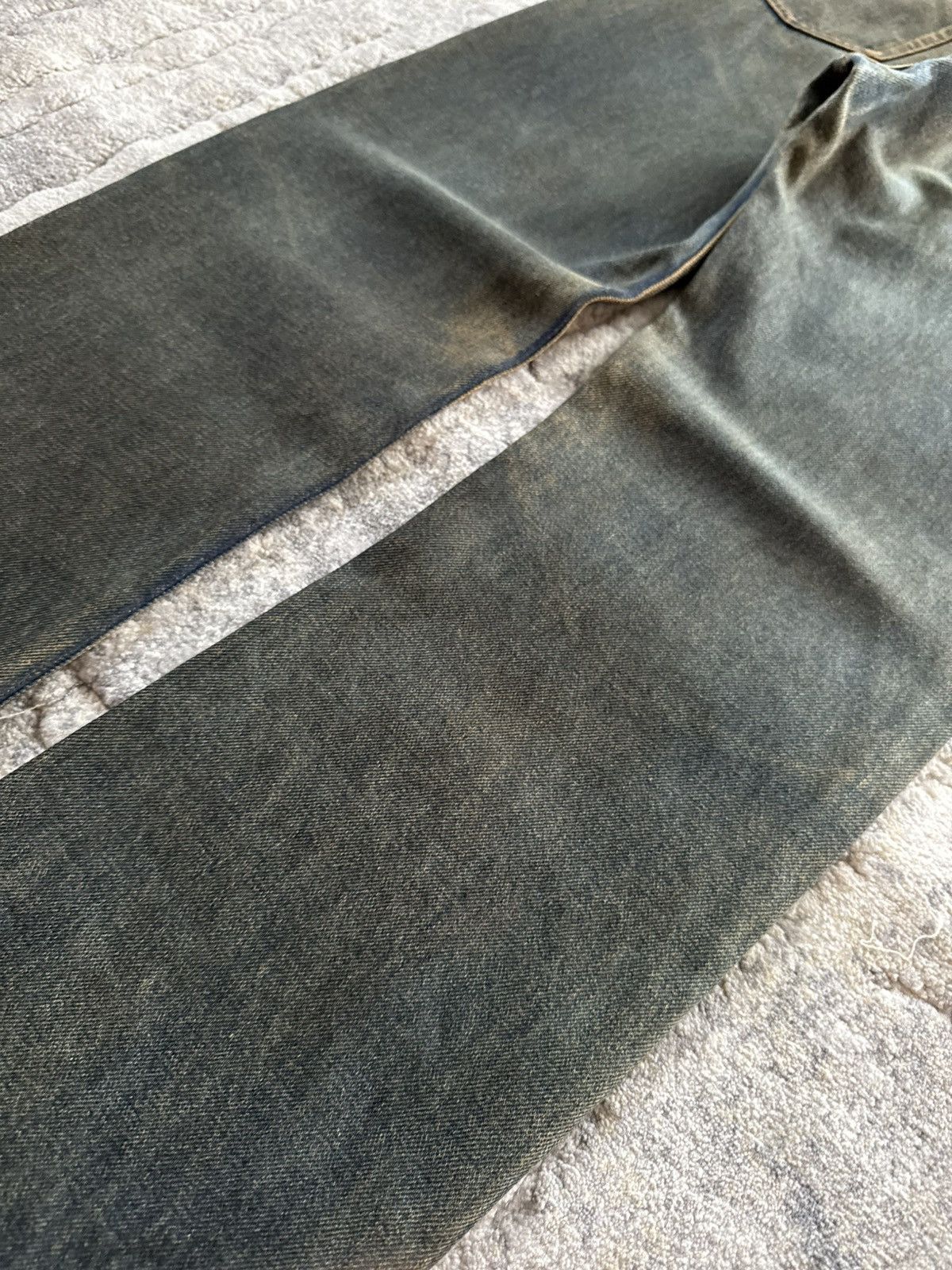 A.P.C. A.P.C Reu De Fleurus Earthy Mud Wash Selvedge Straight Jeans Size US 29 - 16 Thumbnail