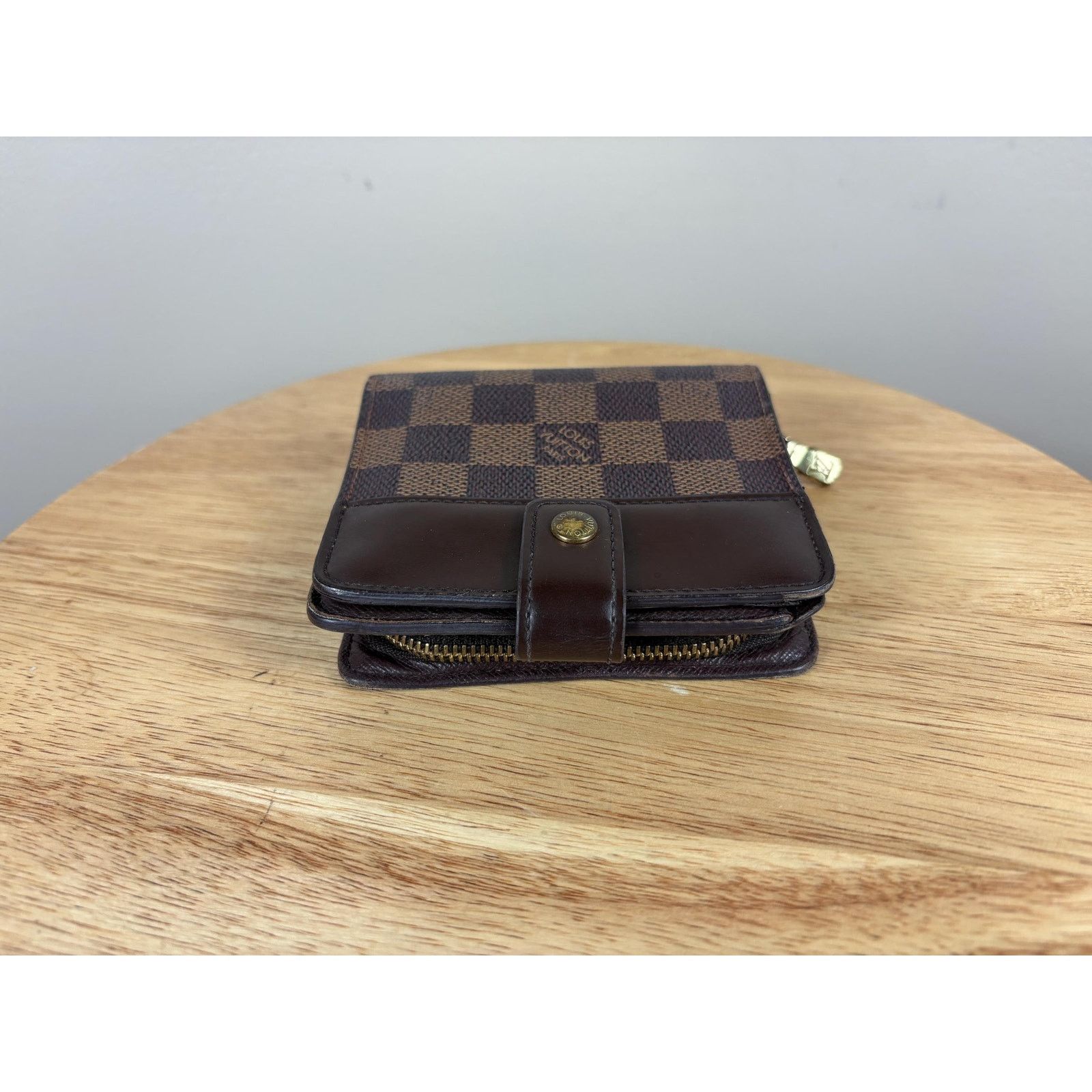 Louis Vuitton Authentic Louis Vuitton Compact Zip Damier Ebene Wallet Size ONE SIZE - 8 Thumbnail
