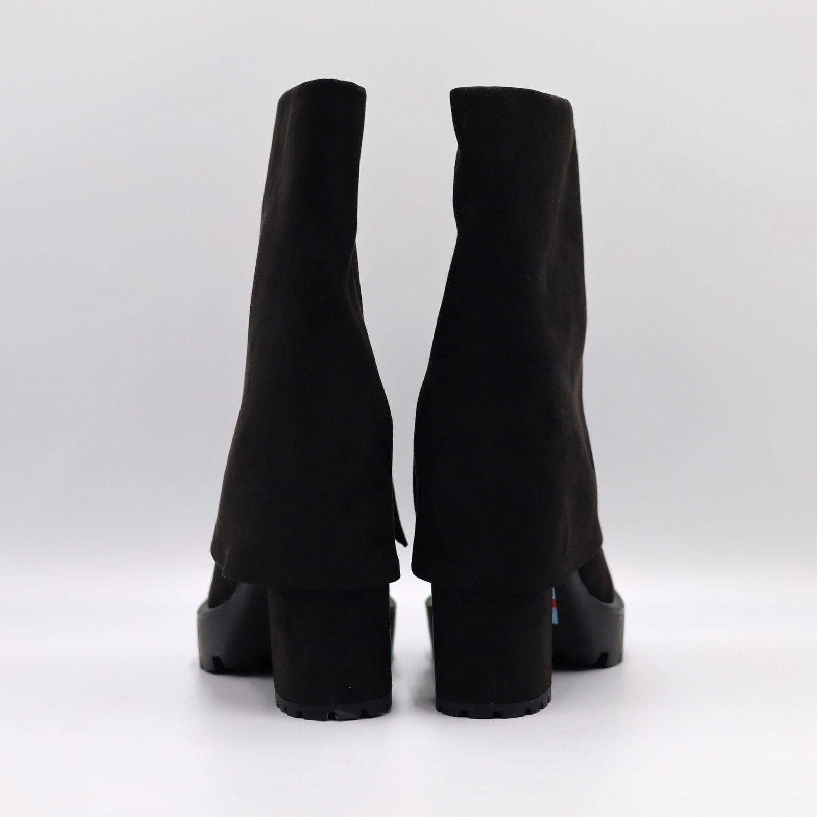 The Unbranded Brand I.N.C Int Concepts Women Black Fold-Over Dress Booties US 9 Size US 9 / IT 39 - 5 Thumbnail