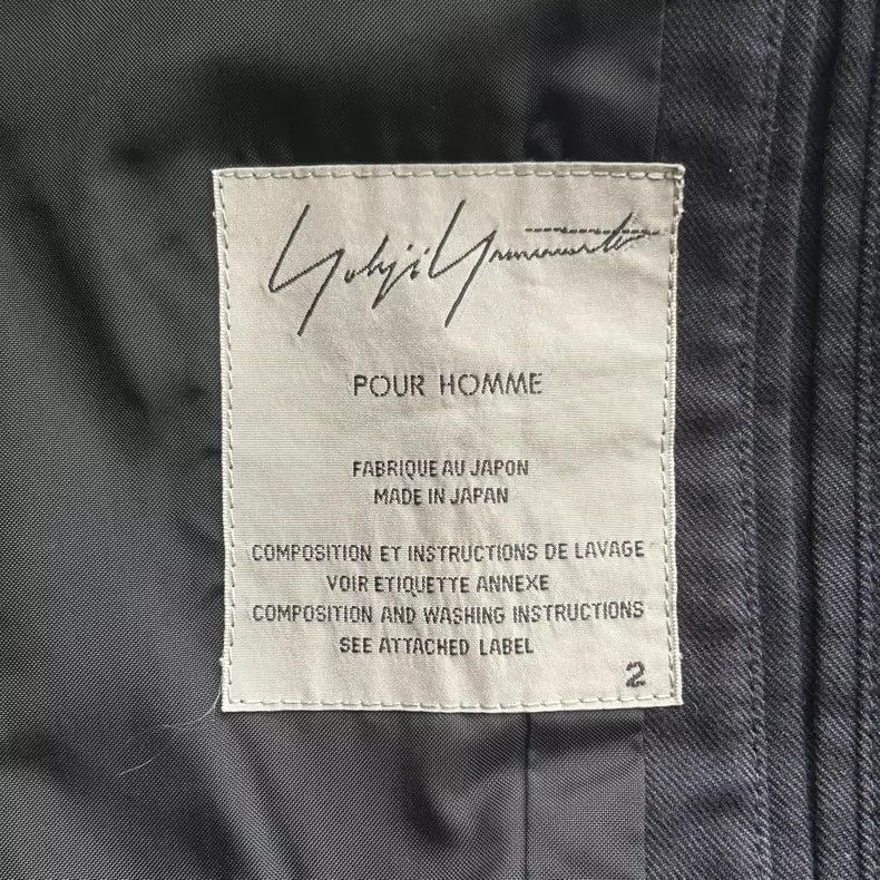 Yohji Yamamoto Yohji Yamamoto Yohji Yamamoto Double-Breasted Coat with Em Size US M / EU 48-50 / 2 - 6 Thumbnail