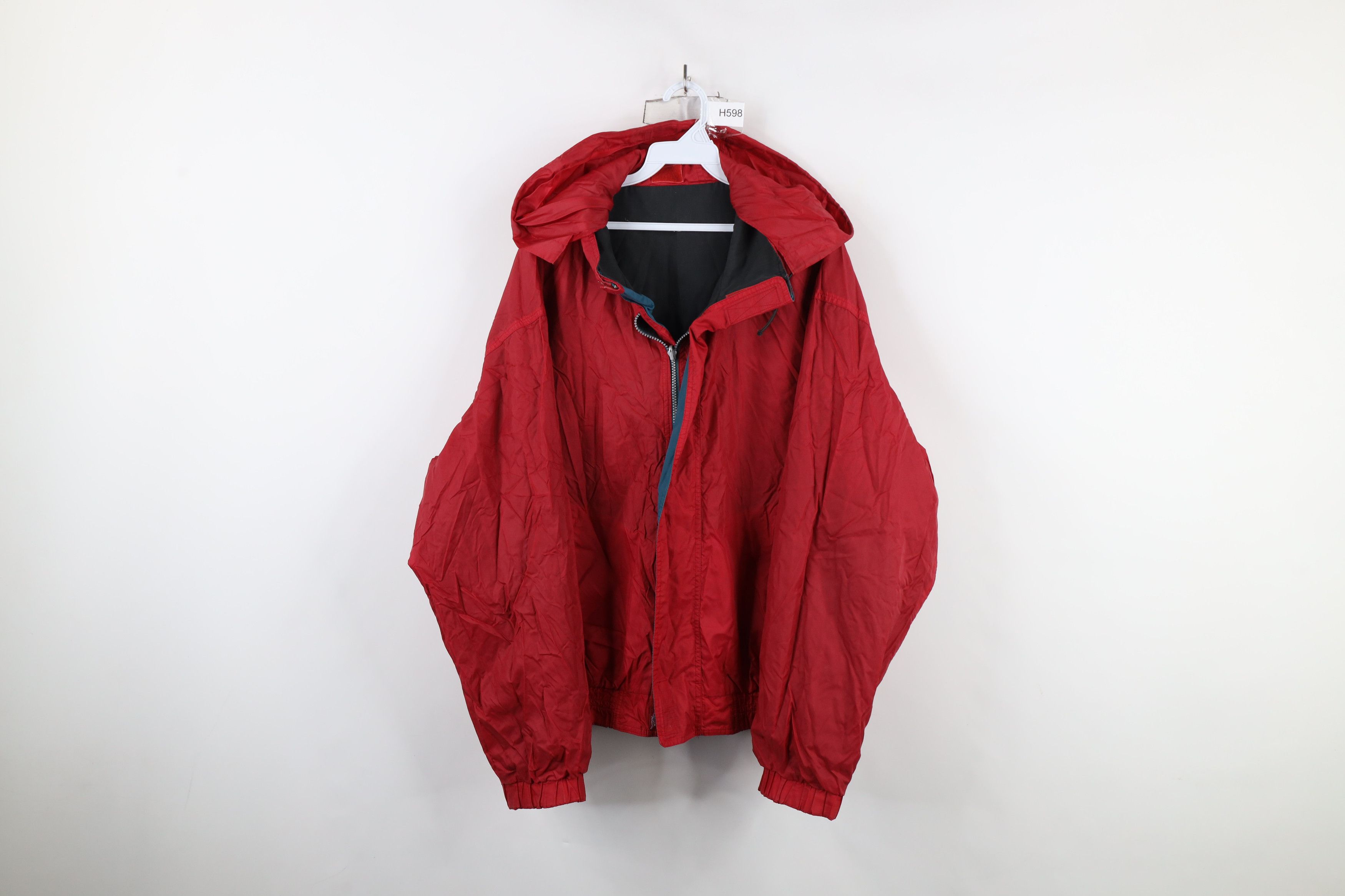 Vintage Vintage 90s Streetwear Reversible Hooded Windbreaker Jacket Size US XL / EU 56 / 4 - 14 Thumbnail