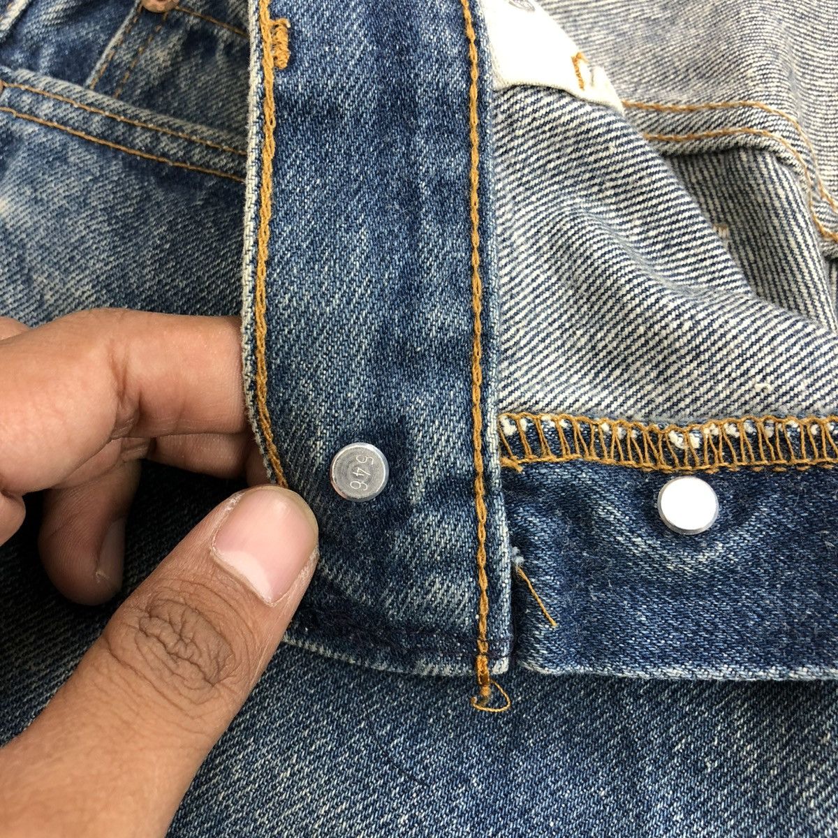 Levi's × Levi's Vintage Clothing × Vintage 🇺🇸 1990s Vintage Levis Strauss 501 #546 Faded Blue Jeans Size US 30 / EU 46 - 15 Thumbnail