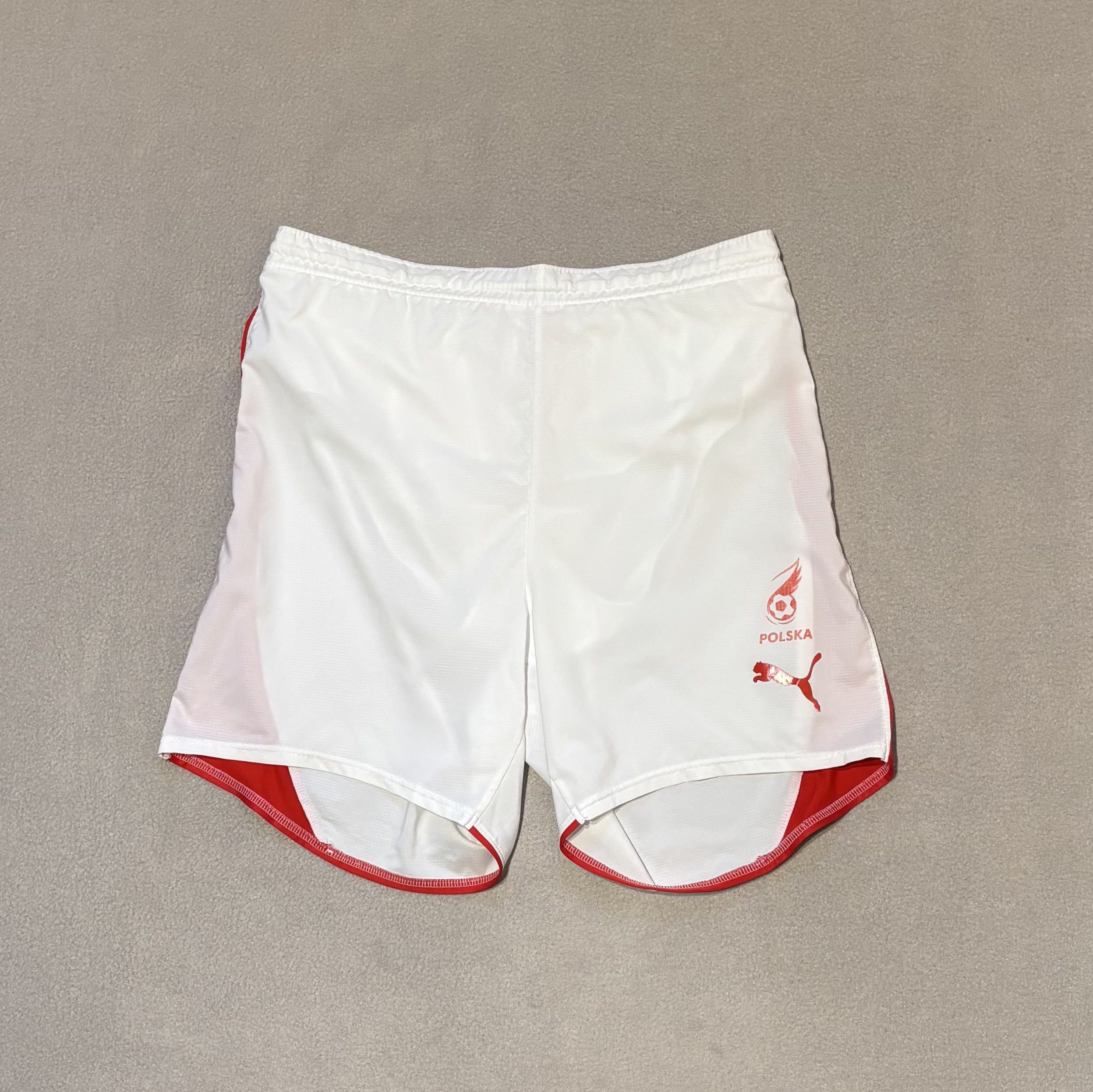 Puma Poland 2008 Puma Football Shorts Size L Size US 35 - 1 Thumbnail