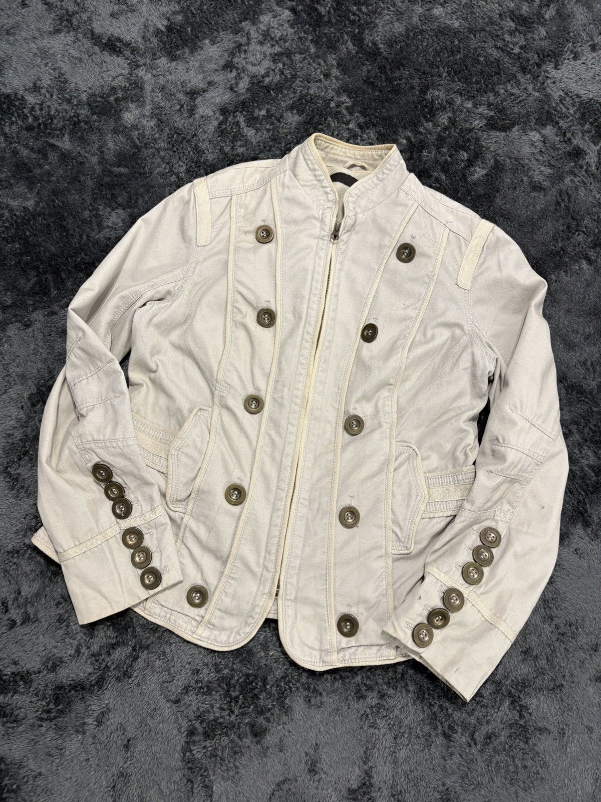 Hysteric Glamour × Undercover 00s Napoleon Military Jacket Coat YSL PPFM Balmain Vibe Size L / US 10 / IT 46 - 1 Thumbnail