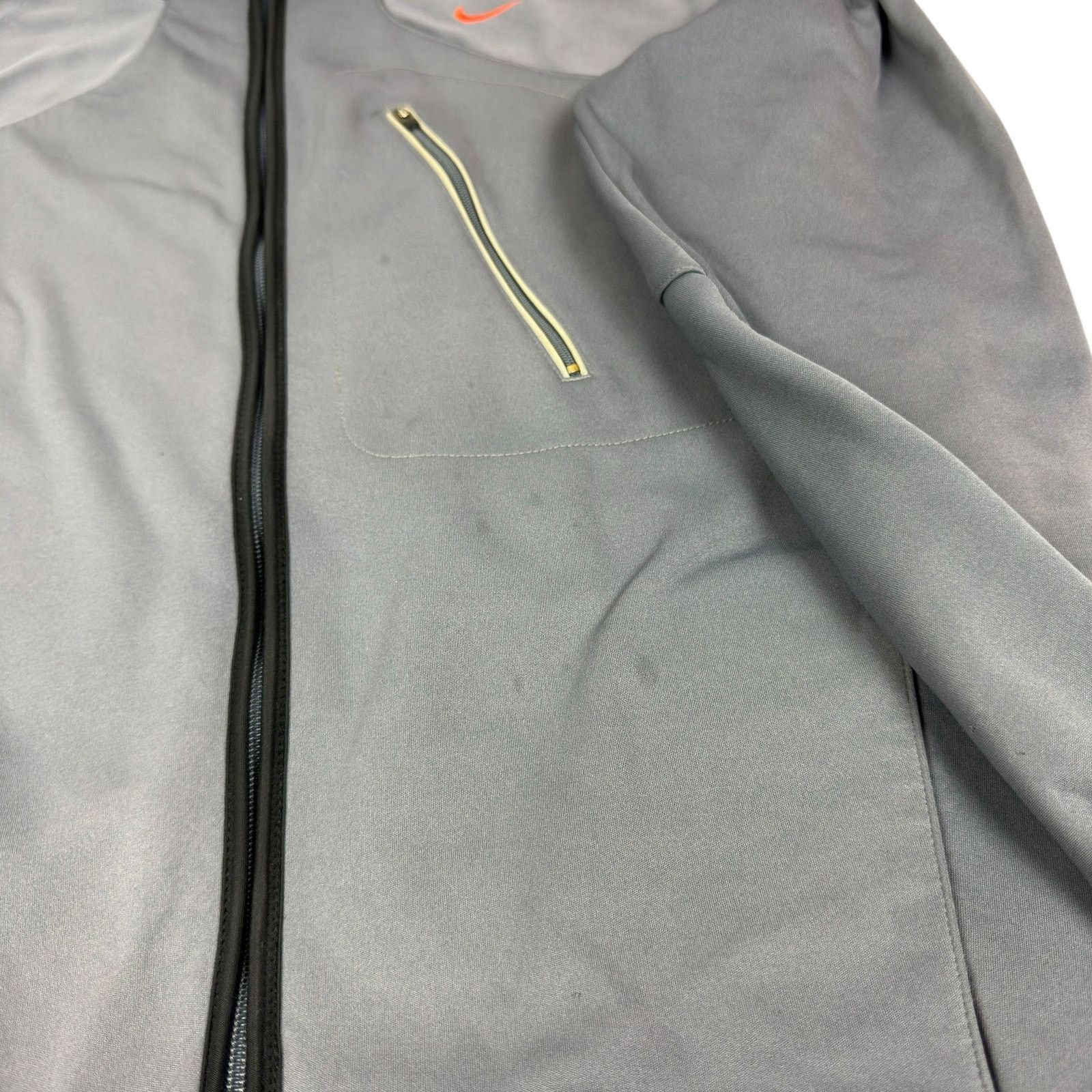 Japanese Brand × Nike Nike Mens Charcoal Gray Long Sleeve Full Zip Hoodie Medium Size US M / EU 48-50 / 2 - 9 Thumbnail