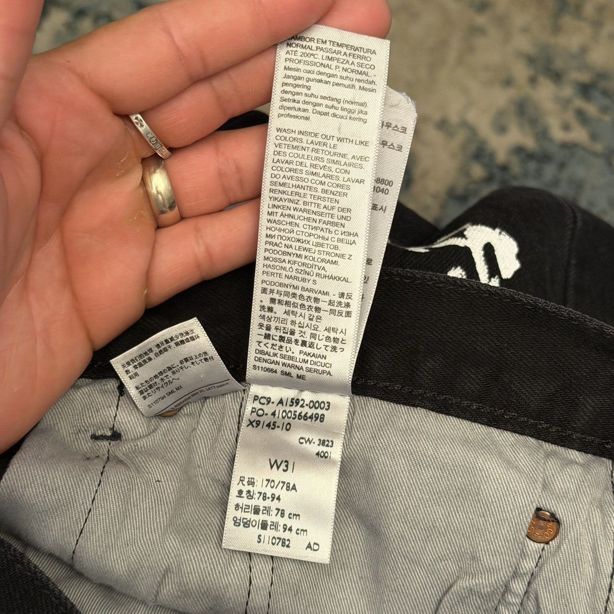 DENIM TEARS Denim Tears Cotton Wreath Black Jeans 501 W31 L32 Brand New Size US 31 - 8 Thumbnail