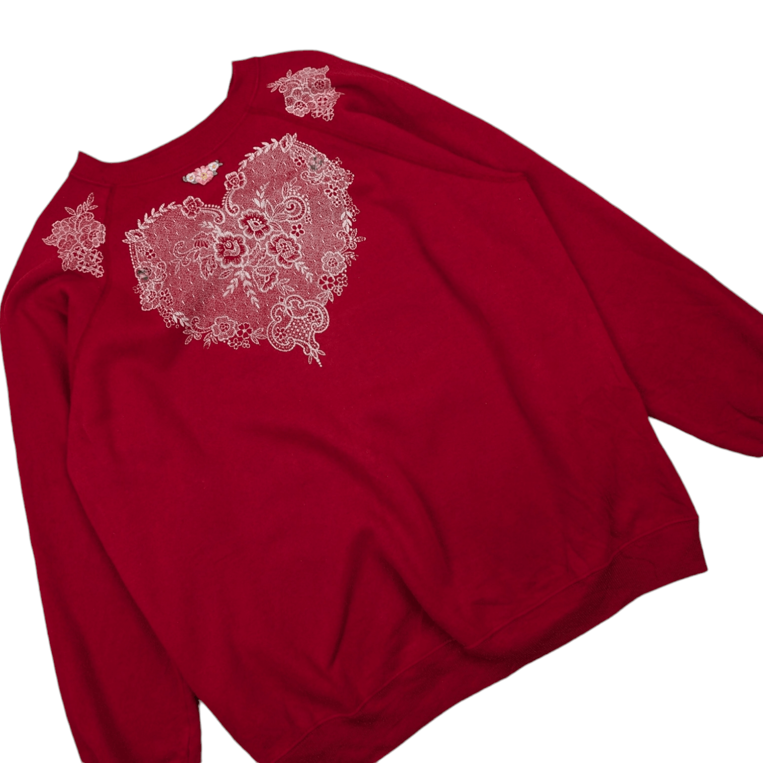 Hanes Vintage 90's HANES Love Embroidered Custom Jumper Sweatshirt Size XL / US 12-14 / IT 48-50 - 3 Thumbnail
