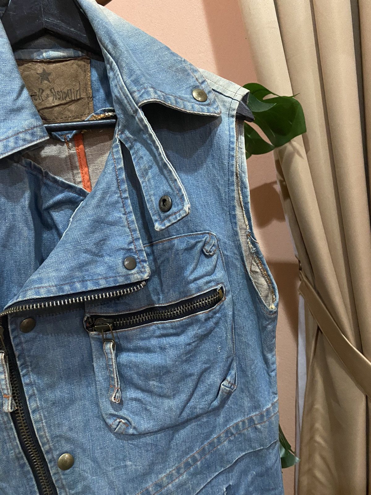 Other VINTAGE HIPSTER SLEEVELESS DOUBLE COLLAR JACKET Size US M / EU 48-50 / 2 - 6 Thumbnail