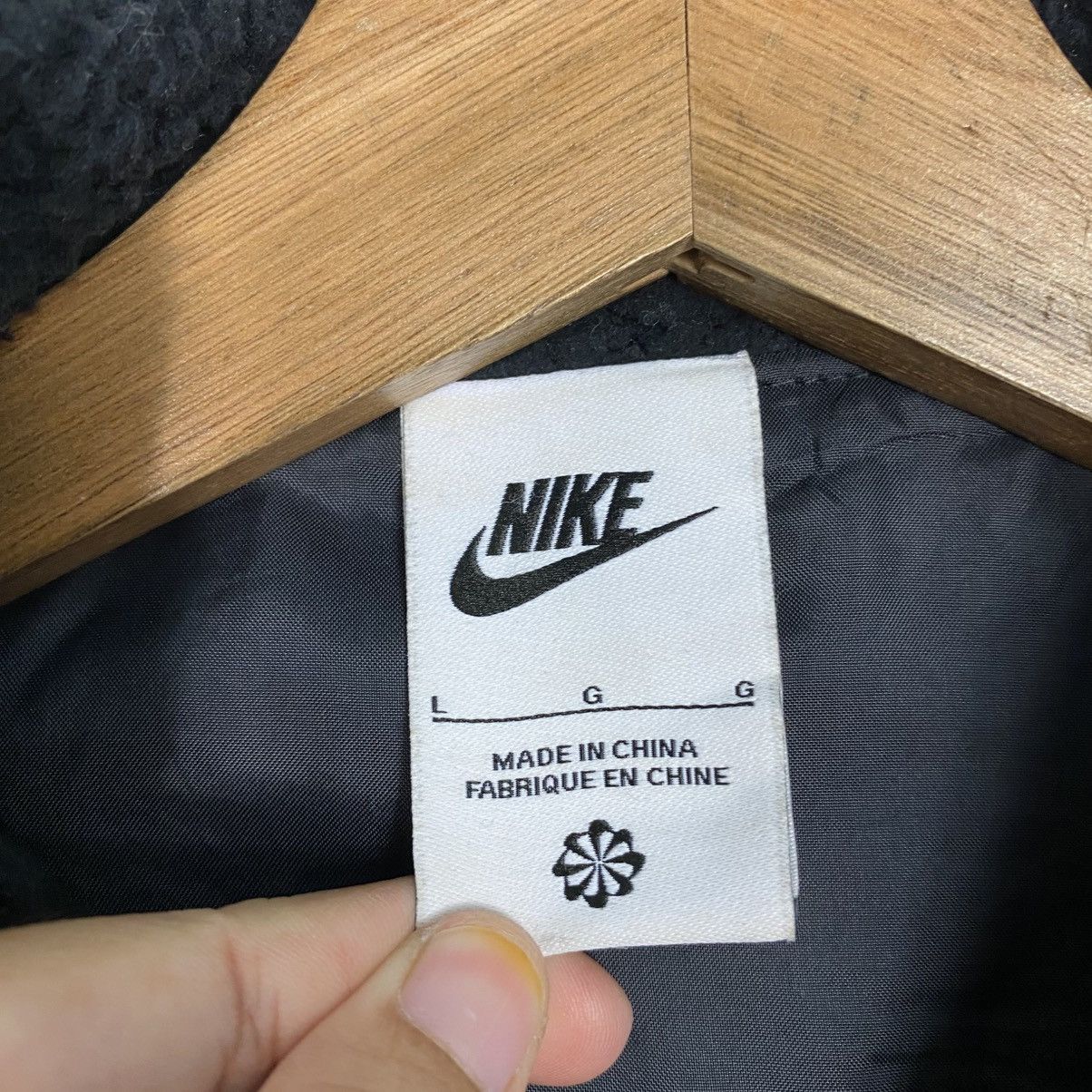 Nike 📌Vintage Fleece Jacket Sherpa Nike Size US L / EU 52-54 / 3 - 18 Thumbnail