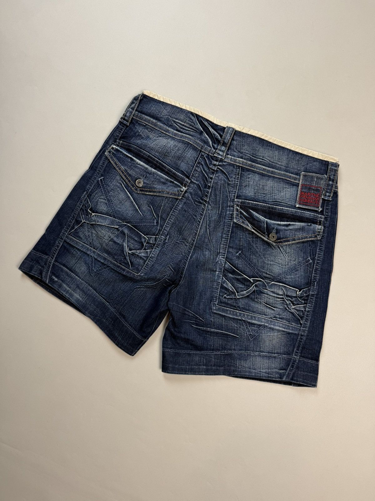 Marithe + Francois Girbaud Marithe Francois Girbaud Vintage Avant-Garde Denim Shorts Size 29" - 14 Thumbnail