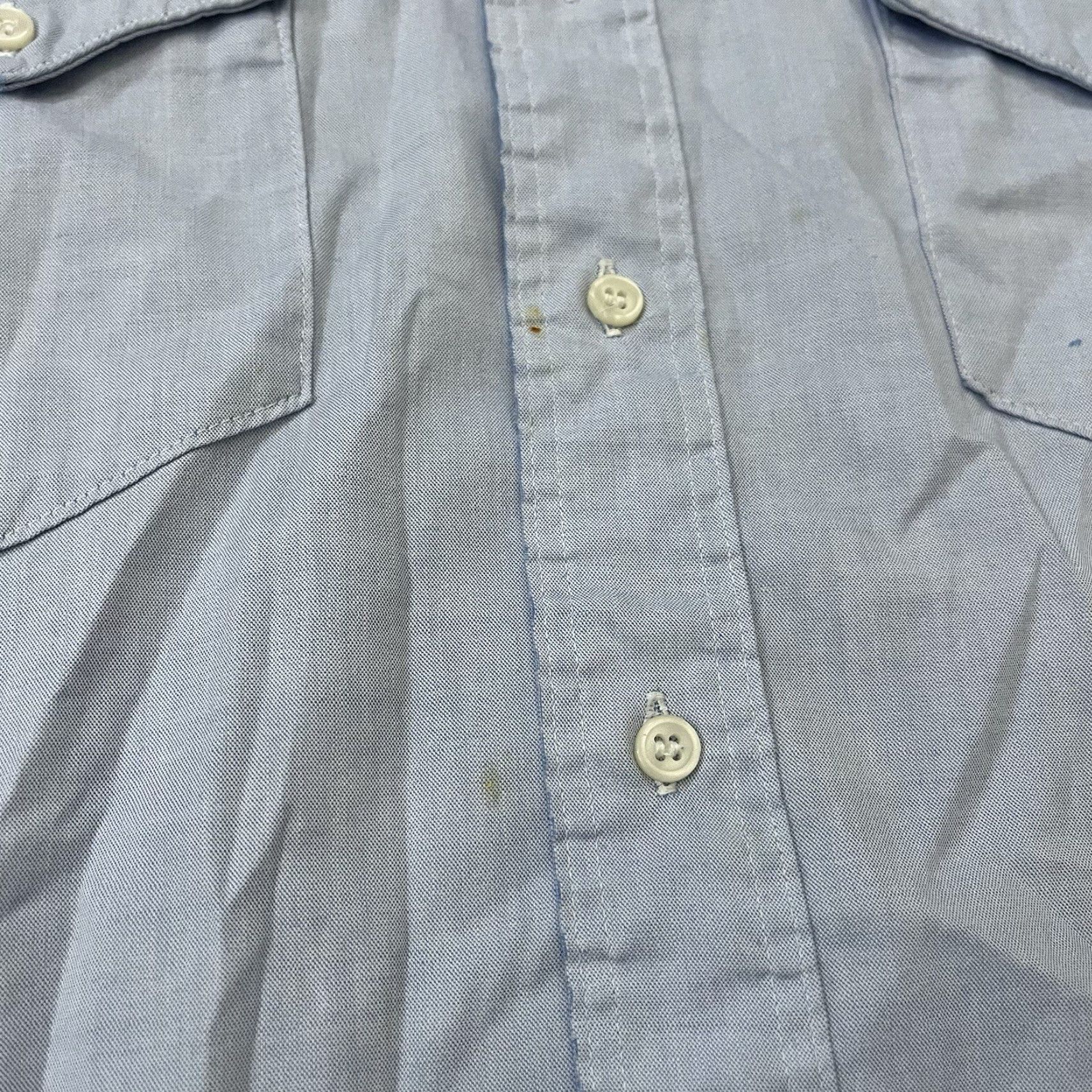 Wrangler VINTAGE Wrangler Button-Down Shirt Mens 17.5 35 Long USA Western Blue Pearl Snap Cowboy Rodeo 1990s Mens Size US XXL / EU 58 / 5 - 3 Thumbnail