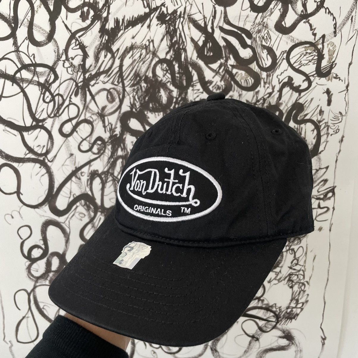 Von Dutch Vintage Von Dutch patch logo Black cap y2k Size ONE SIZE - 3 Thumbnail