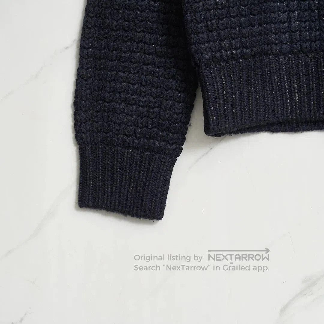 Neil Barrett Neil Barrett Men's Navy Cable Knit Sweater. Size US M / EU 48-50 / 2 - 3 Thumbnail