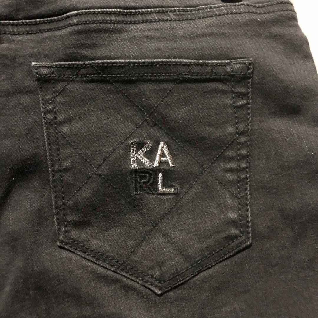 Karl Lagerfeld Karl Lagerfeld Paris Black Bootcut Denim Jeans W30 Size US 30 / EU 46 - 4 Thumbnail