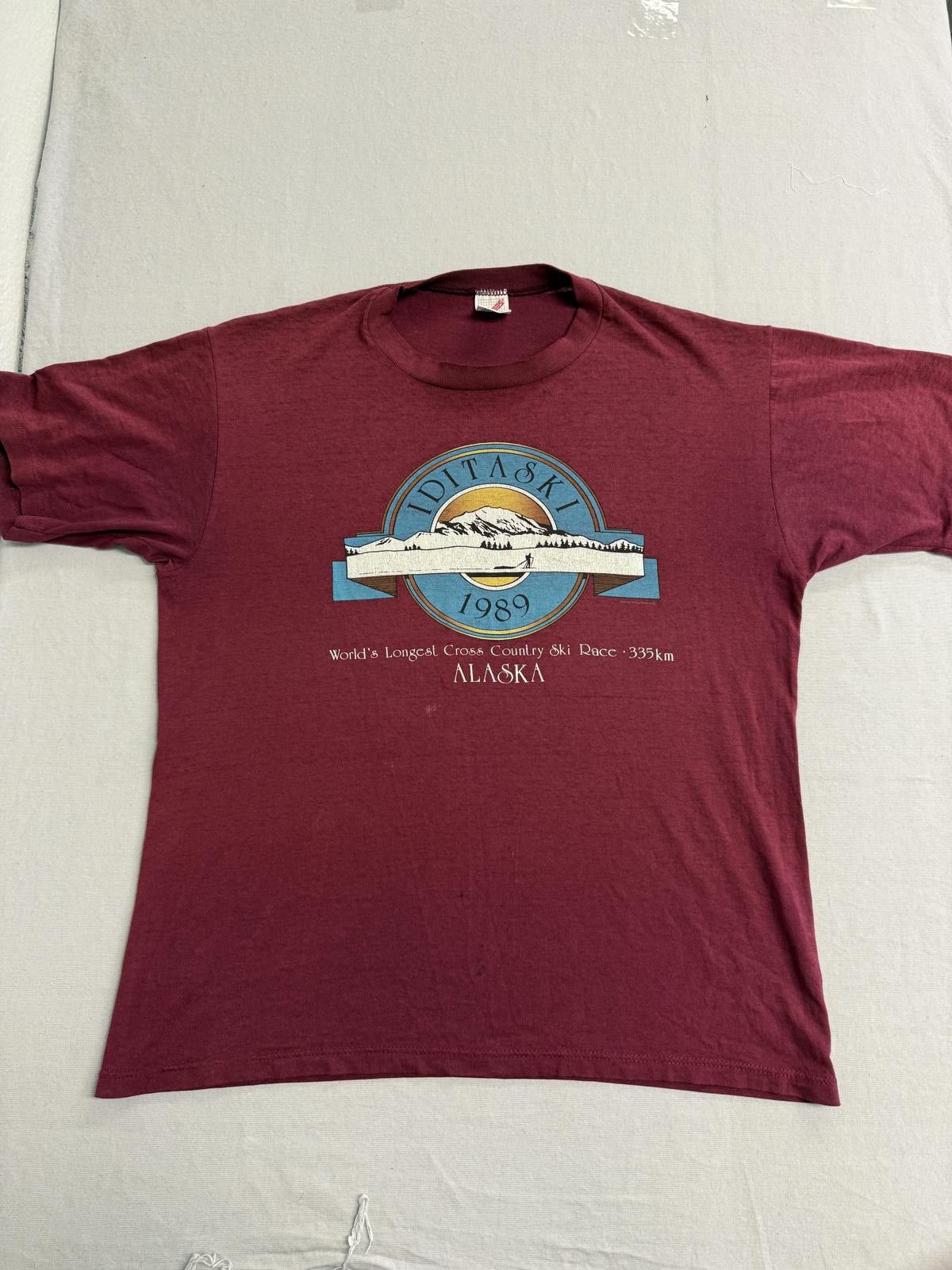 Jerzees Vintage Alaska Iditaski 1989 T-shirt Cross Country Ski Race Size US XL / EU 56 / 4 - 1 Thumbnail