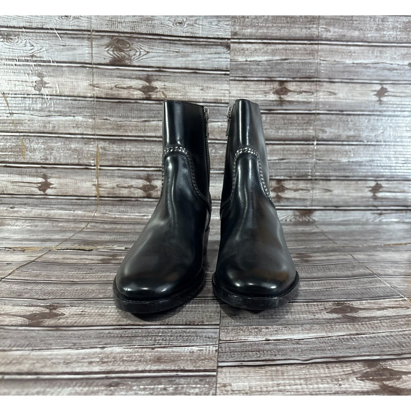 John Varvatos John Varvatos Collection Ludlow Chain Leather Boots Size 11 Size US 11 / EU 44 - 2 Thumbnail