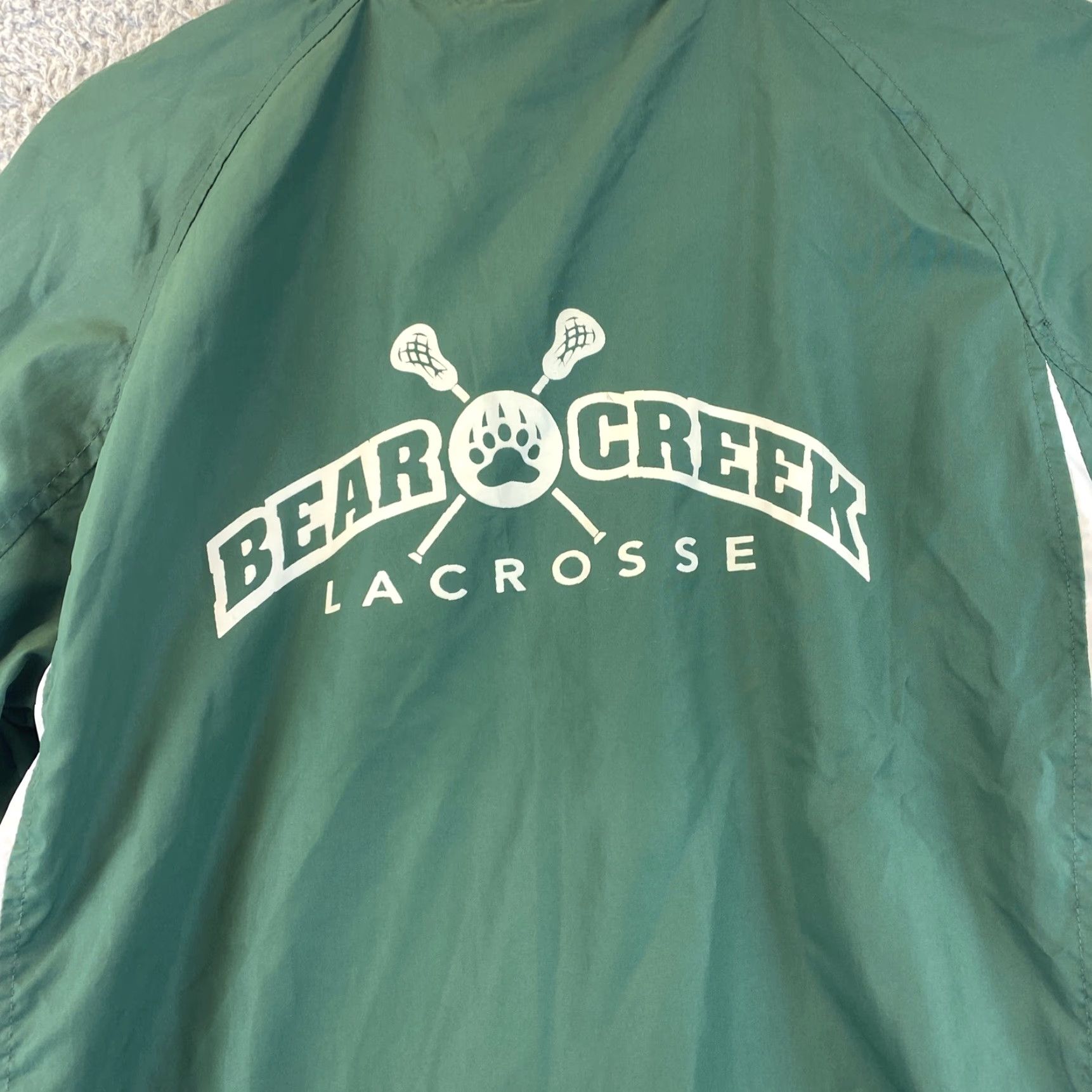 Vintage Sport Tek Golf Windbreaker Mens Long Sleeve Solid Green 56-4 XS Regular Jacket Modern Activewear/Performance Golf Mens Size US XS / EU 42 / 0 - 7 Thumbnail