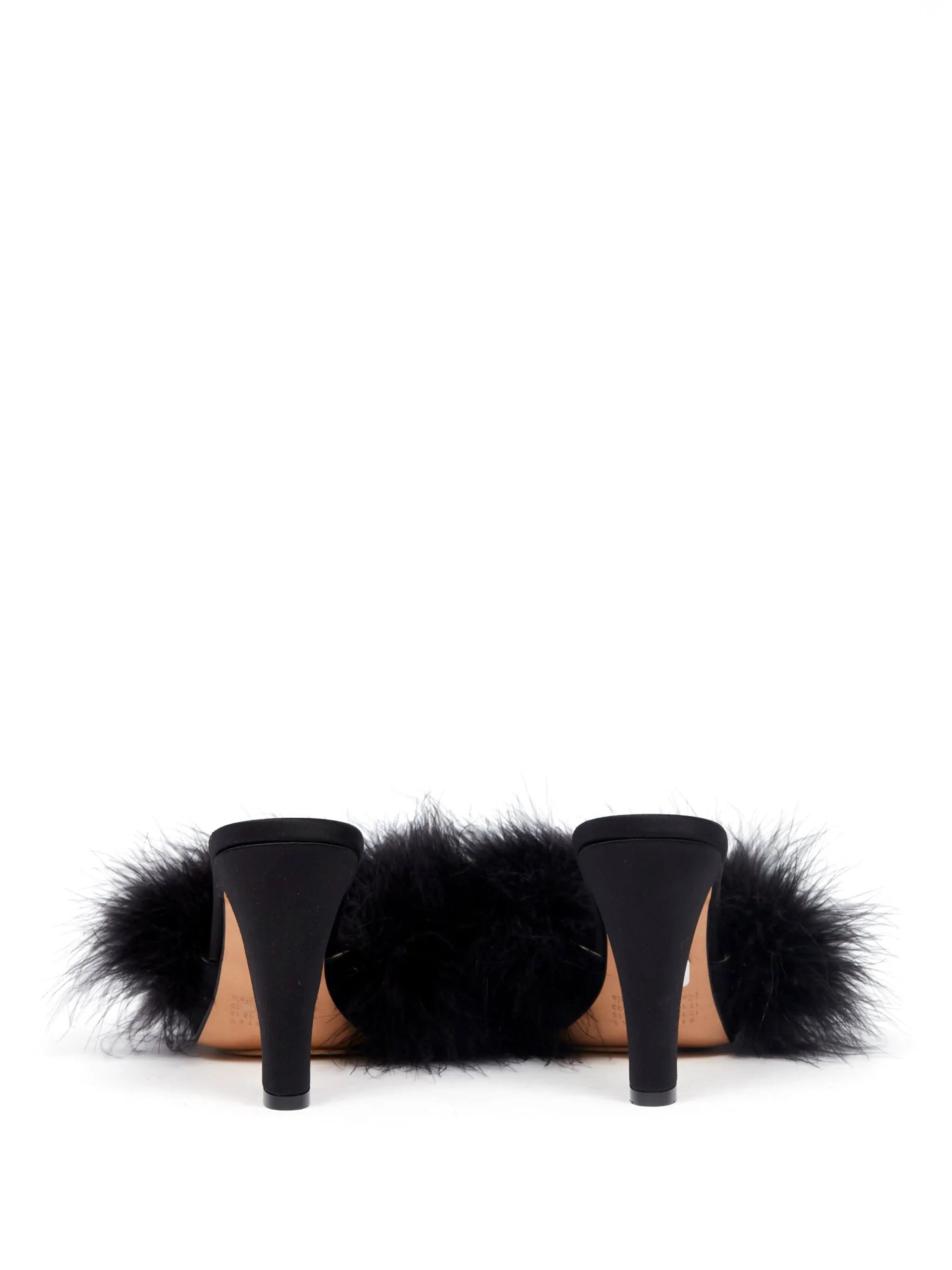 Maison Margiela oc11z0725 Fluffy Mules in Black Size US 8 / IT 38 - 3 Thumbnail