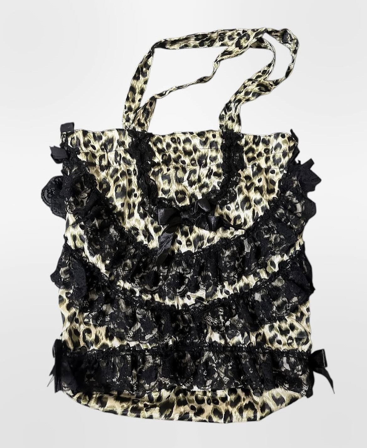 Japanese Brand Babymetalclub gyaru leopard lace mini bag🐆 Size ONE SIZE - 2 Thumbnail