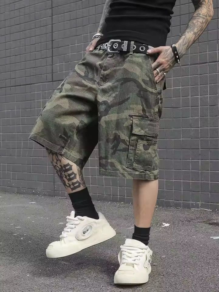 VIBE DRIP cargo Camo shorts jorts RETRO Size US 31 - 4 Thumbnail