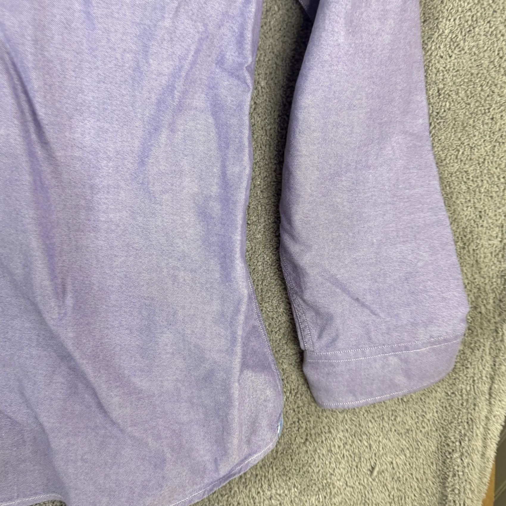 American Eagle Outfitters VINTAGE American Eagle Outfitters Shirt Mens 2XL Purple Solid Button-Front Long Sleeve Size US XXL / EU 58 / 5 - 3 Thumbnail