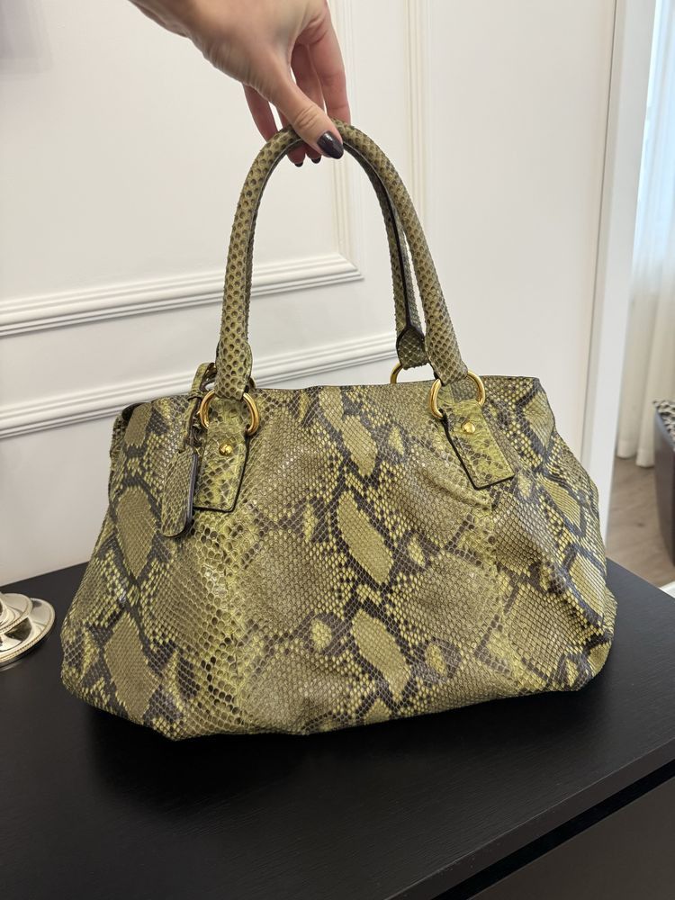 Prada Prada Python Leather Bag Size ONE SIZE - 1 Thumbnail
