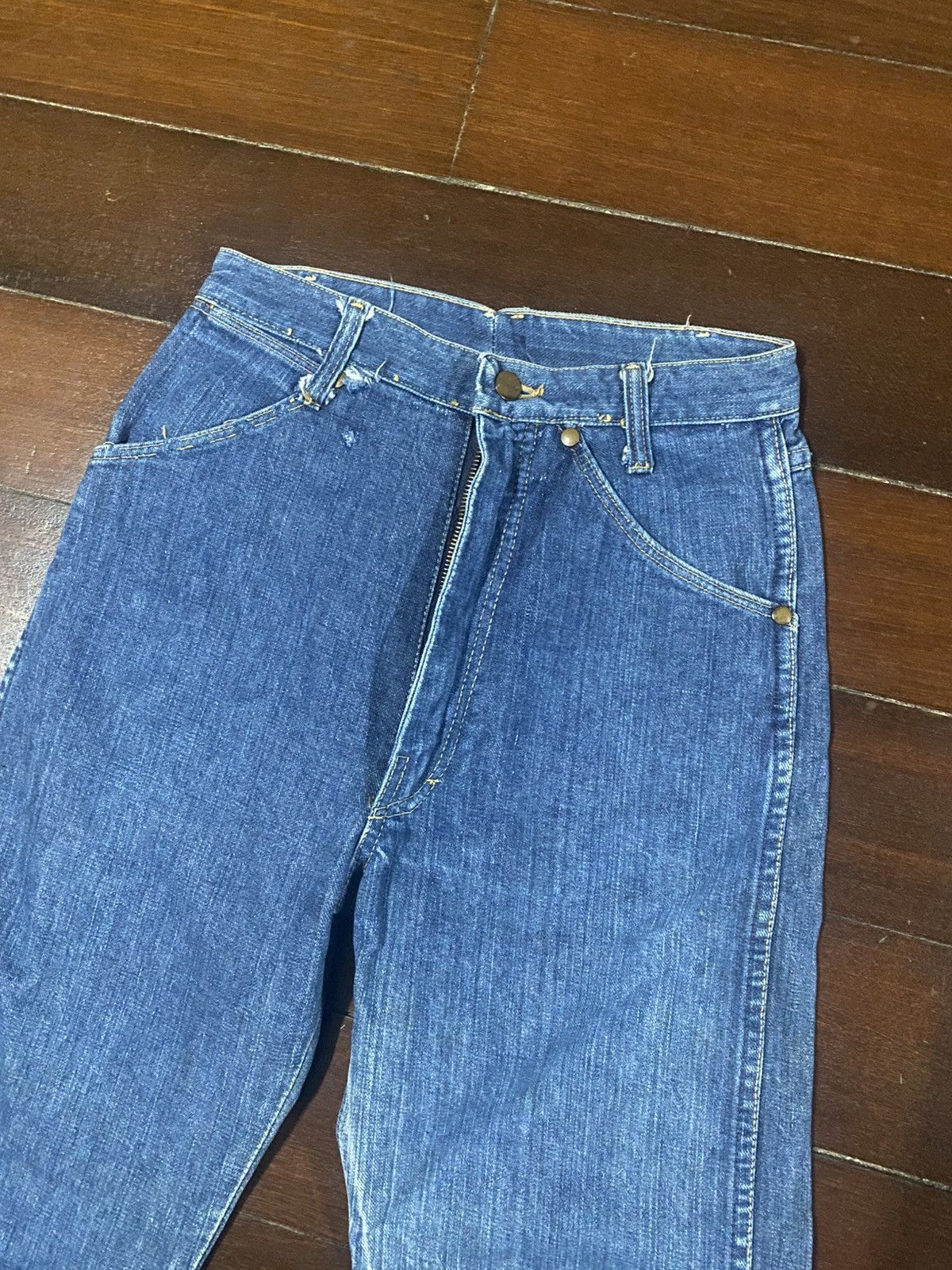 Vintage Vintage 40s 50’s Wrangler distressed rework Denim Pants Size US 28 / EU 44 - 5 Thumbnail