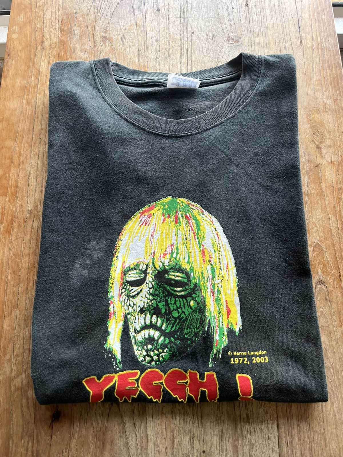 Vintage Vintage YECCH ! Verne Langdon 1972,2003’s Horror Film Tshirt Size US L / EU 52-54 / 3 - 1 Thumbnail
