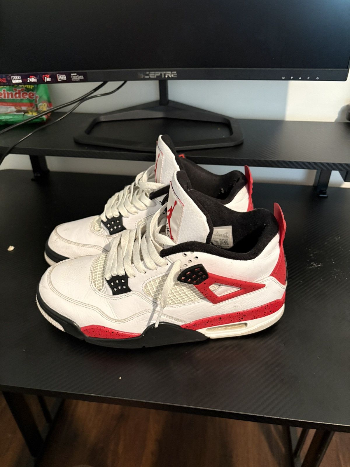 Jordan Brand Jordan 4 Red Cement Size US 9.5 / EU 42-43 - 3 Thumbnail
