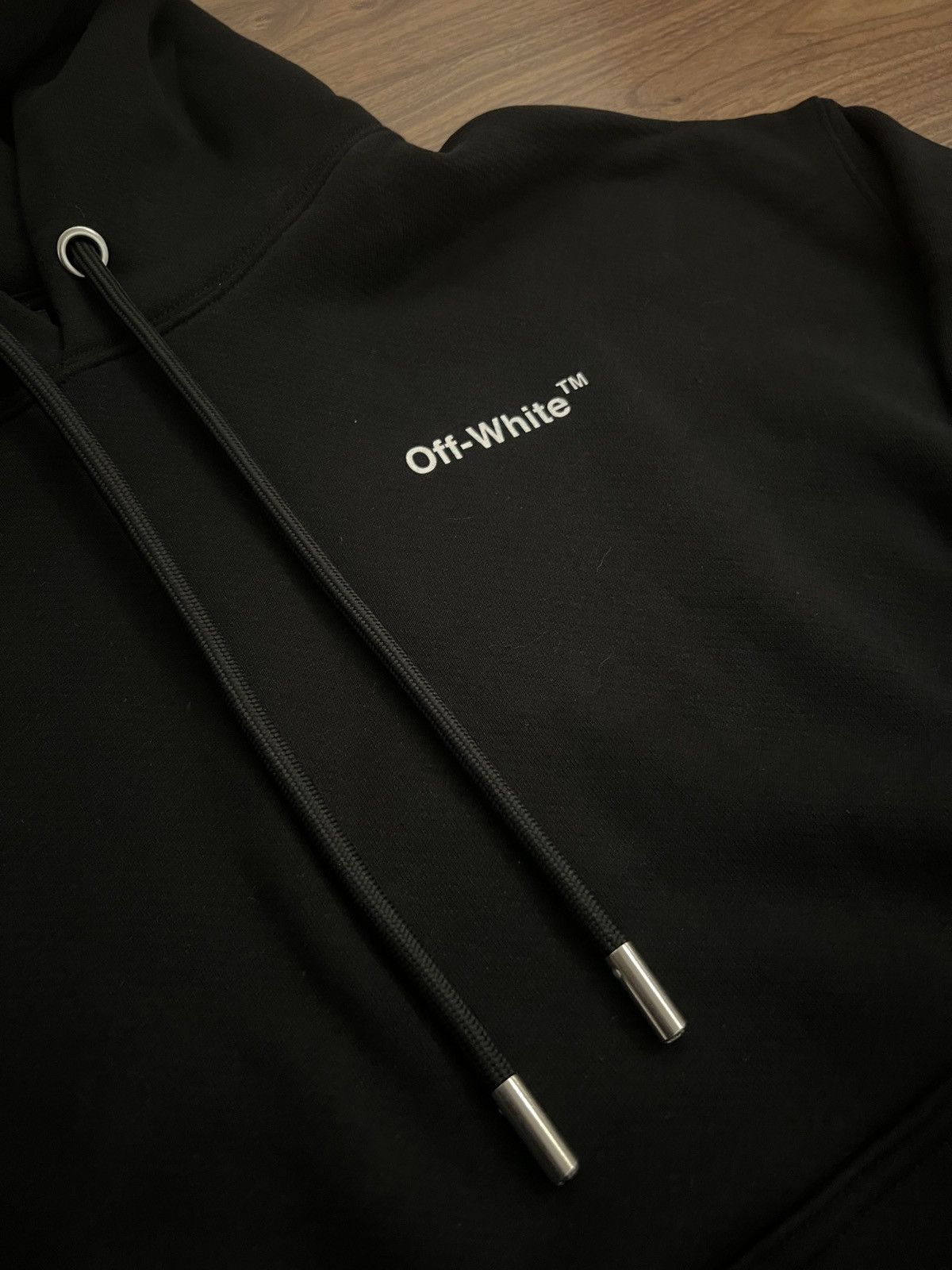 Off-White Off-White Logo Hoodie Black Size US S / EU 44-46 / 1 - 2 Thumbnail