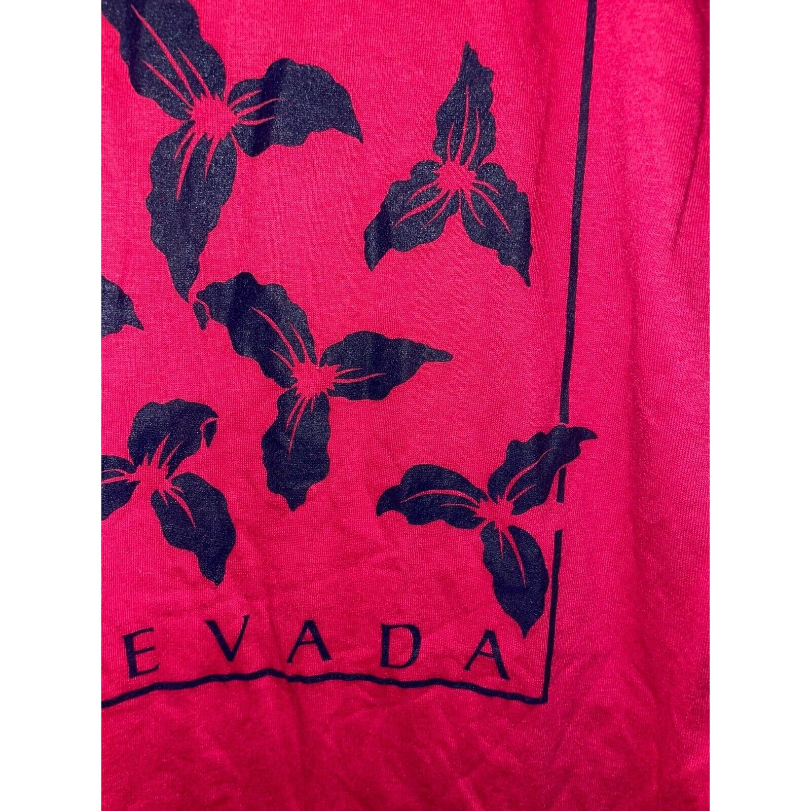Jerzees Vintage Las Vegas Shirt NV Nevada Flower Pink Tee 90s VTG M Size US M / EU 48-50 / 2 - 4 Thumbnail