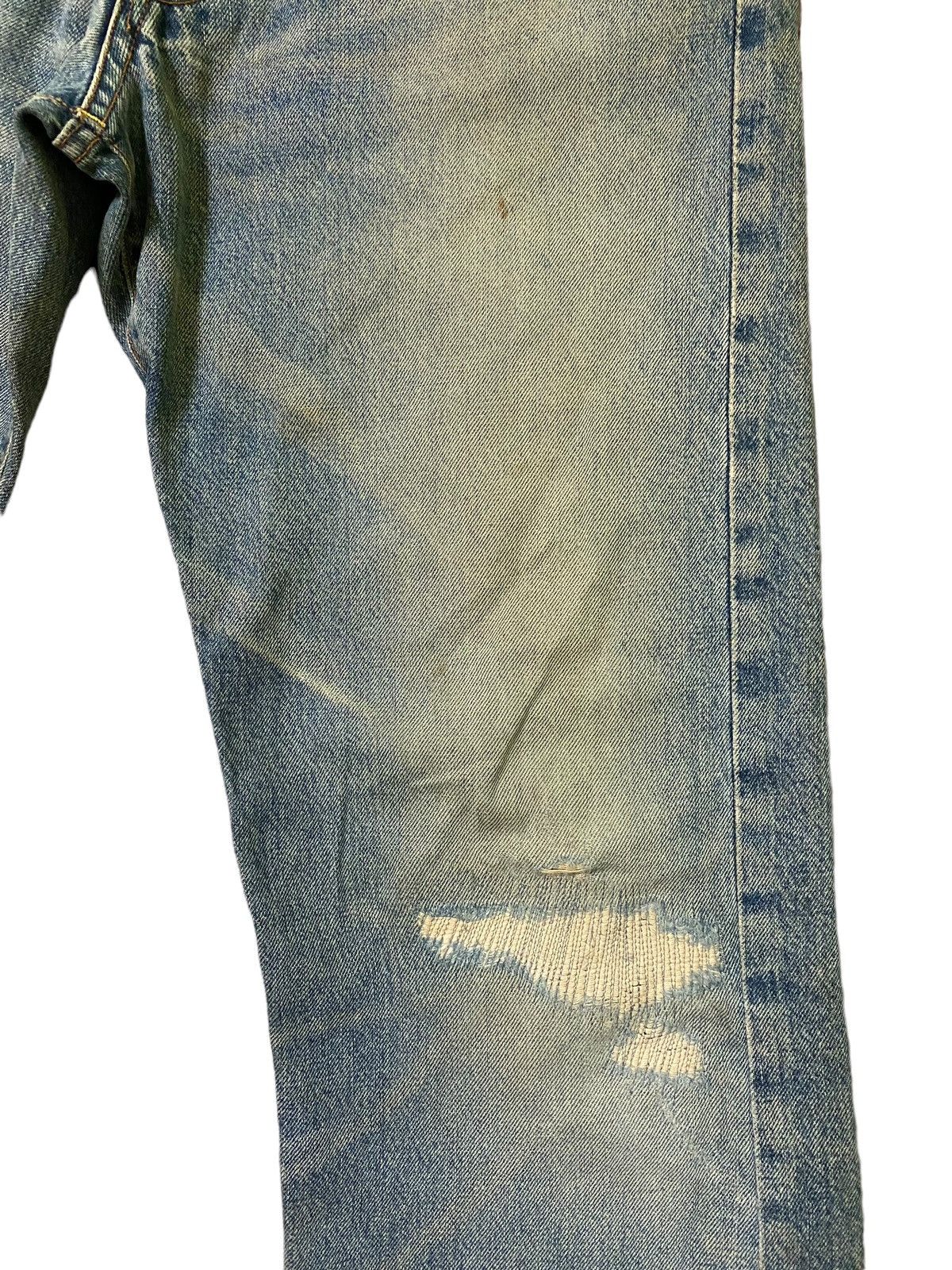 Hysteric Glamour × Vintage Studio D'ARTISAN Balenciaga Style Distressed Selvedge Jeans Size US 29 - 6 Thumbnail