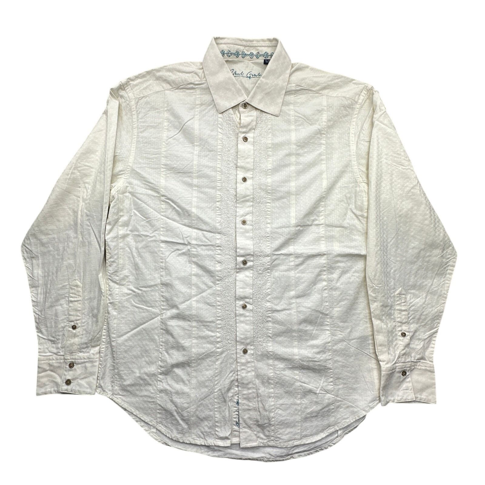 Robert Graham Robert Graham Long Sleeve Button Up Striped Mens Shirt XL Size US XL / EU 56 / 4 - 1 Thumbnail