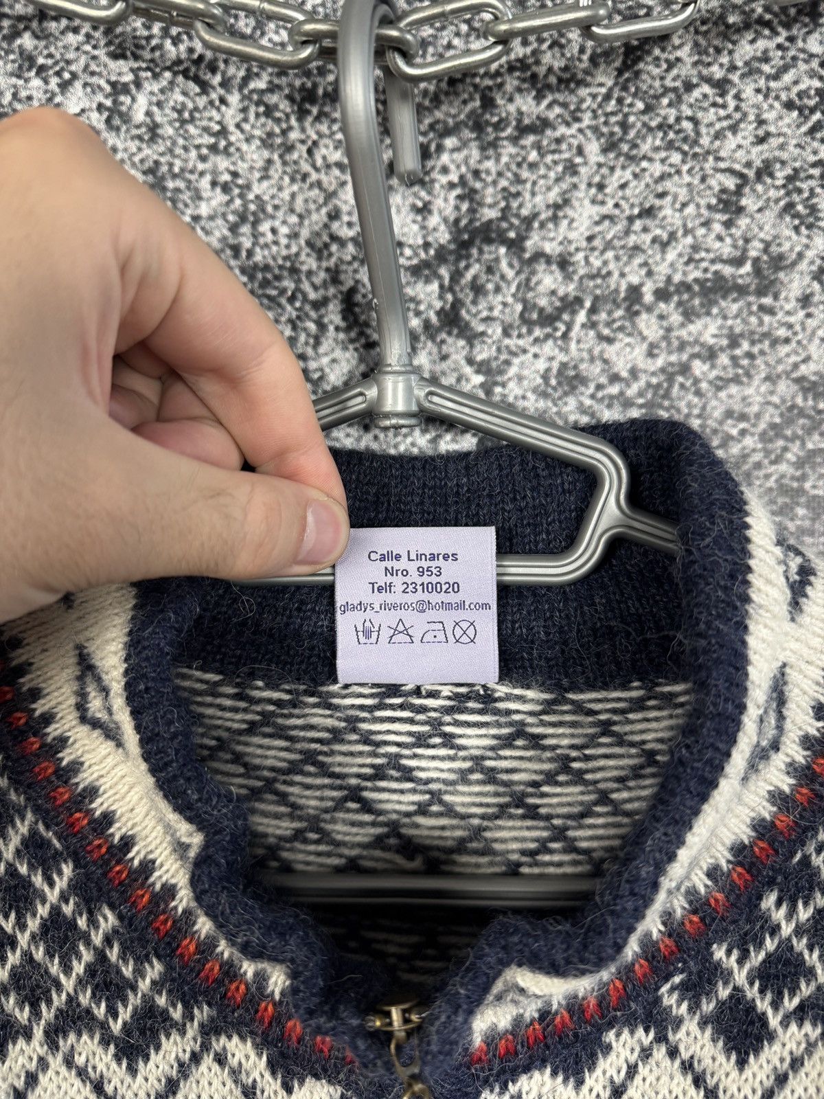 Vintage Attelier De Alpaca Arte 1/4 Zip Wool Sweater Ski Lodge Sz M Size US M / EU 48-50 / 2 - 8 Thumbnail